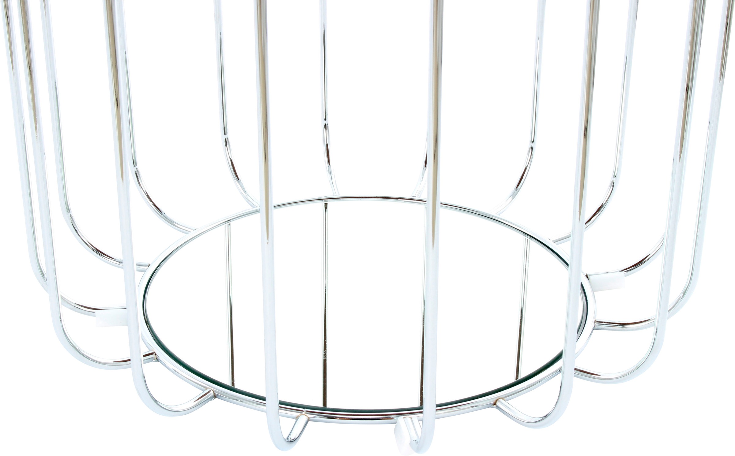 Kayoom Beistelltisch »Pouf Comfortable 110, abnehmbares und wendbares Oberteil«, (1 St.), praktisch umzuwandeln in Tisch oder Hocker, mit Spiegelglas