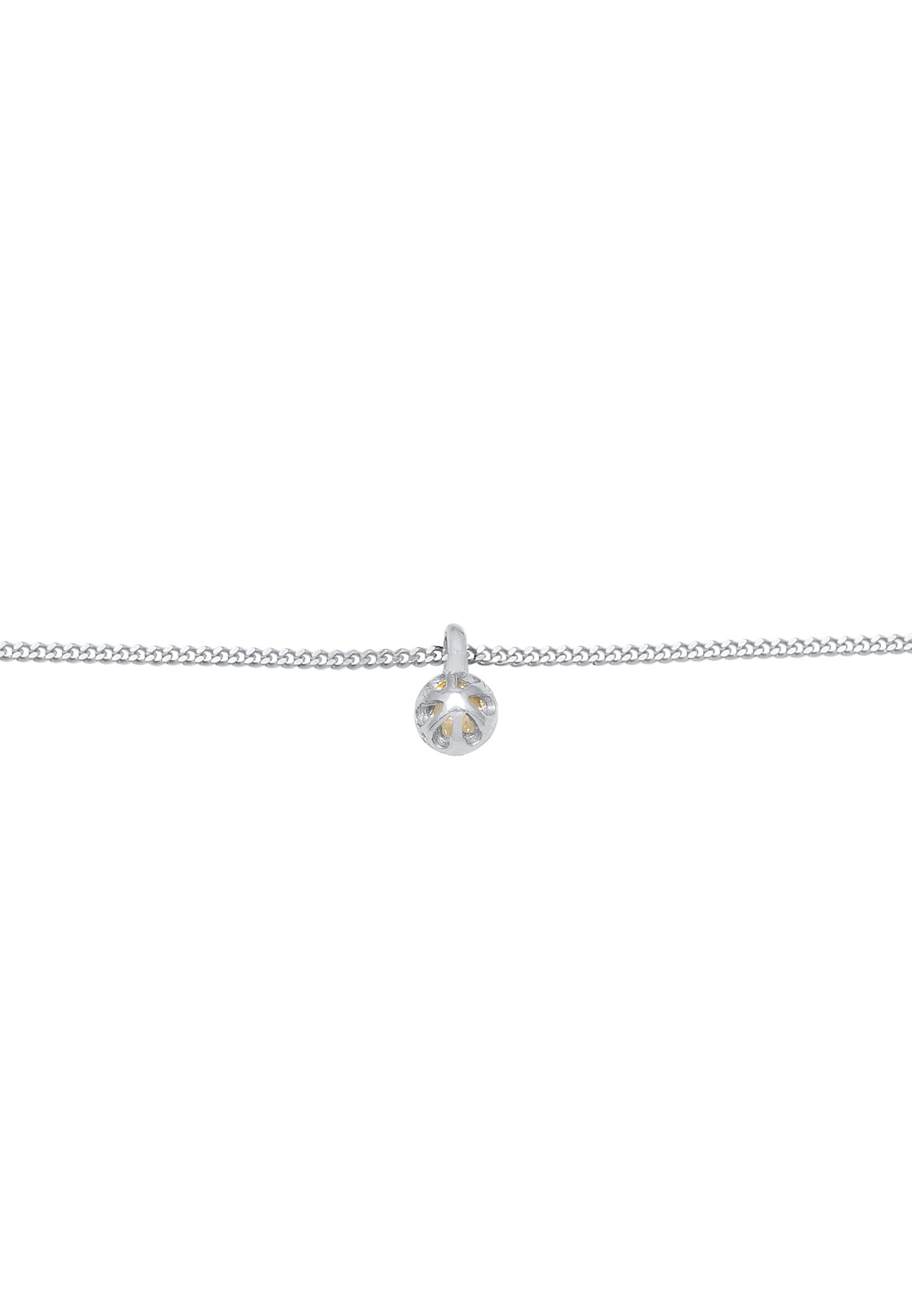 Elli Choker »Halskette Choker Rosa Quarz Solitär Anhänger 925 Silber«