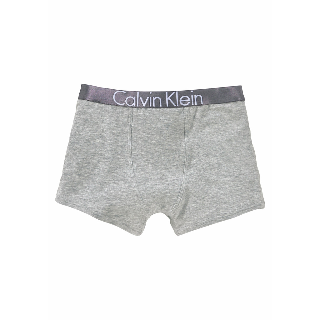 Calvin Klein Boxer, (2 St.), mit silberfarbenen Bund