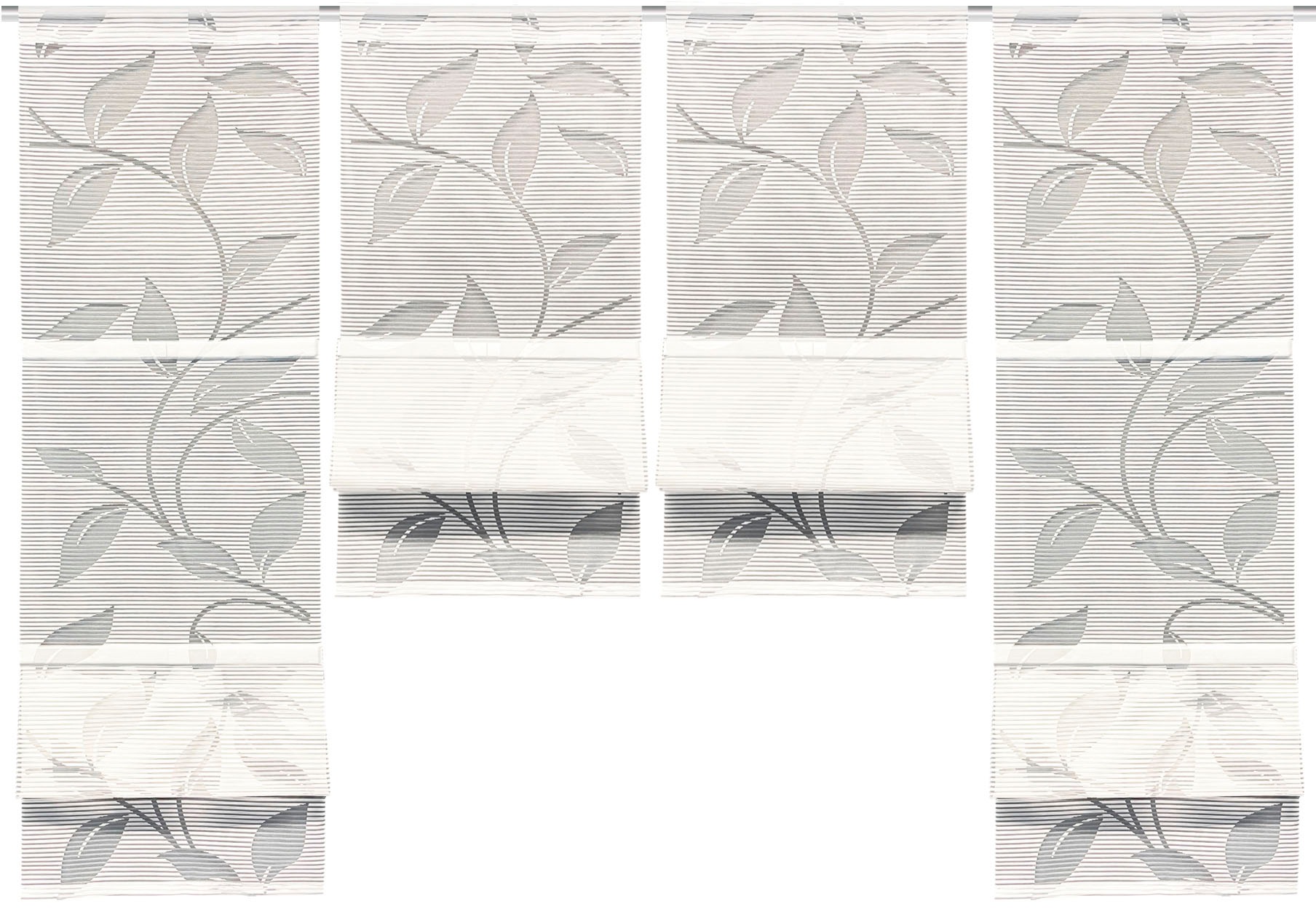 HOME WOHNIDEEN Magnetrollo »RANA«, mit Stangendurchzug, MAGNETROLLO SET,BAMBUSOPTIK,AUSBRENNER