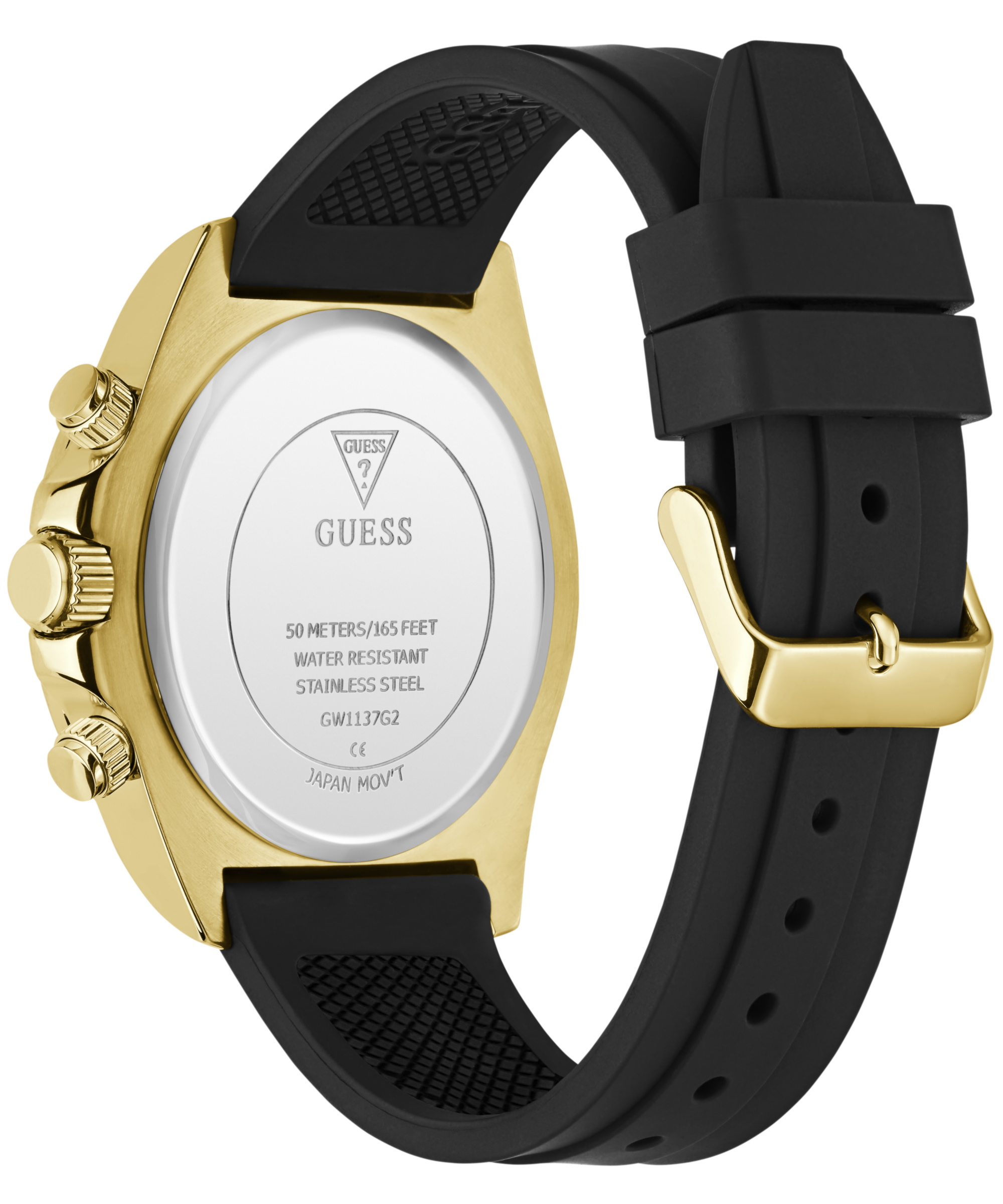 Guess Multifunktionsuhr »VICTOR« Quarzuhr, Armbanduhr, Herrenuhr, Silikonarmband, analog, Tag