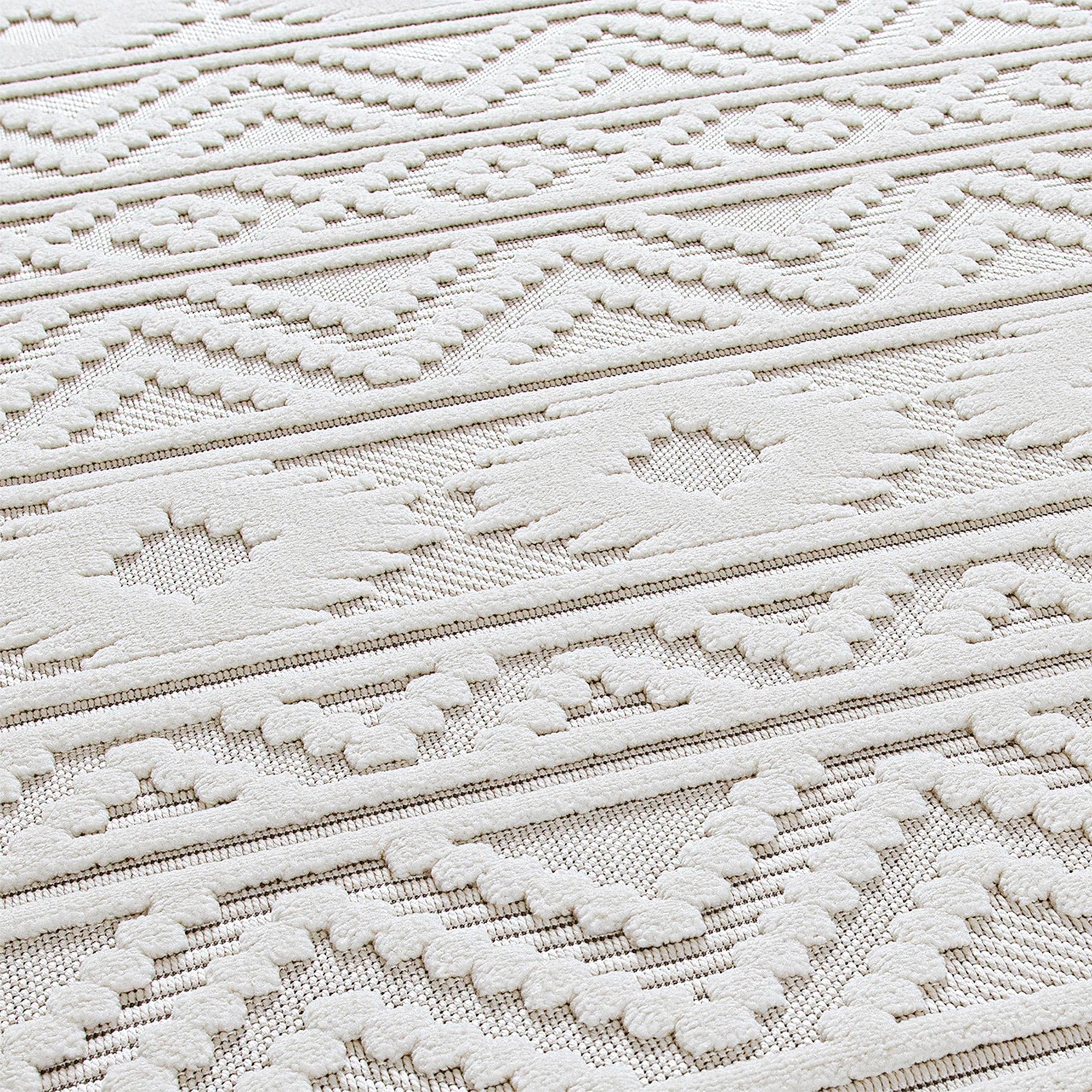 Sehrazat Teppich »Scandi 9820«, rechteckig, 10 mm Höhe, Kurzflor, 3 D Effekt Optik, Hoch Tief Struktur, Wohnzimmer