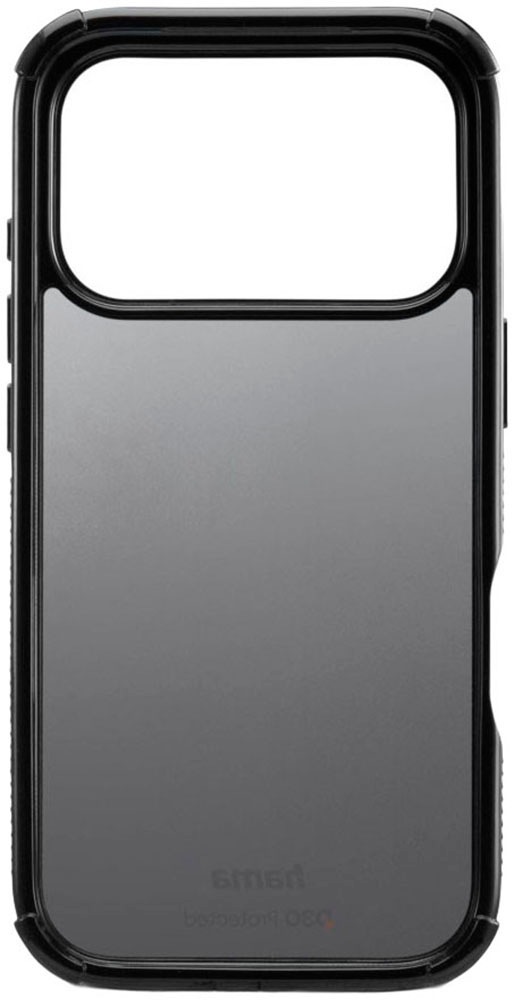Hama Smartphone-Hülle »Handyhülle stoßfest für Apple iPhone 17 Pro 18 Pro Schwarz« Smartphones D3O-Technologie, Kratzschutz, Fallschutz bis 3,5 m, stoßfeste Ecken