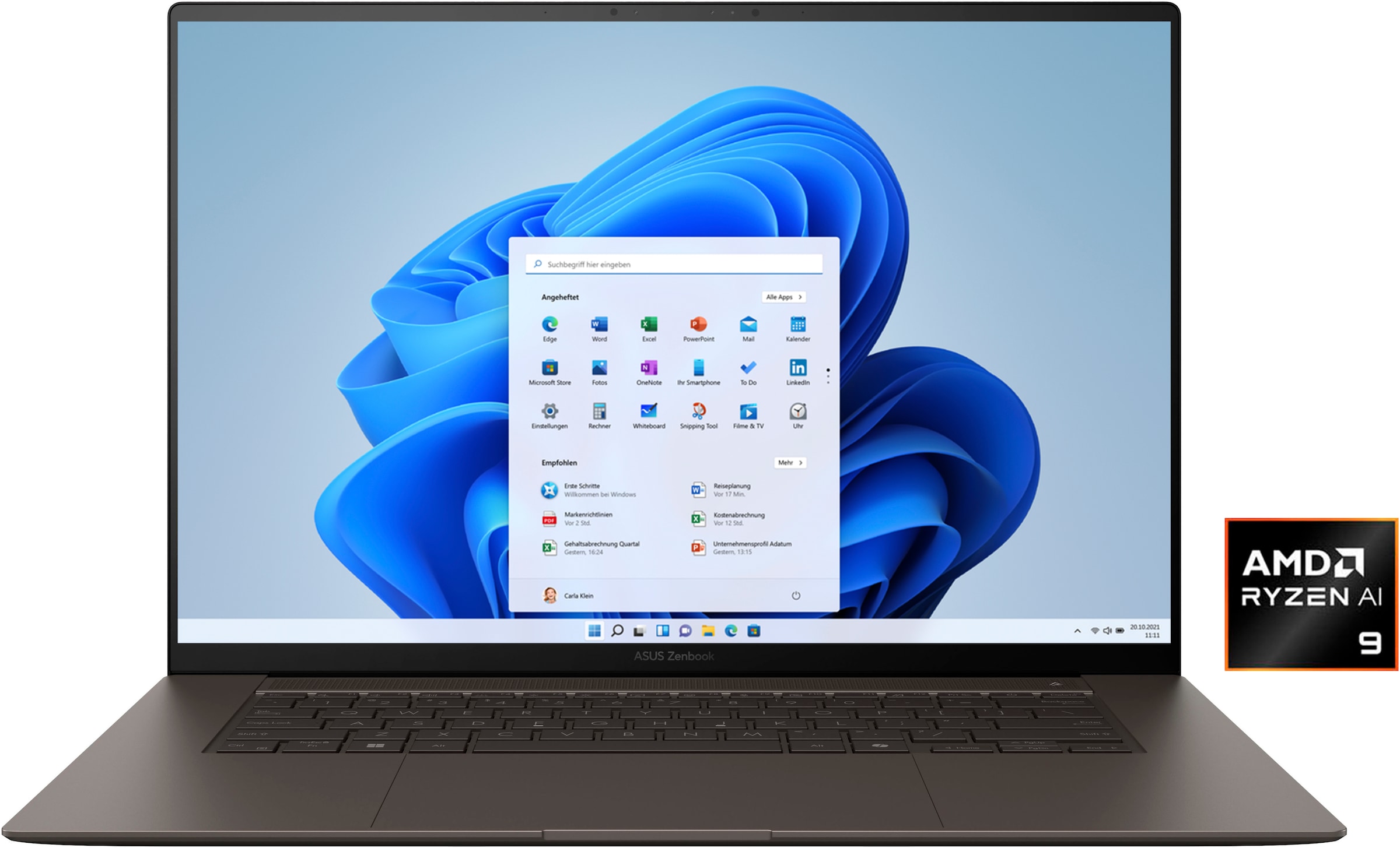 Asus Notebook »Zenbook S 16 UM5606WA-RK192W«, 40,6 cm, / 16 Zoll, AMD, Ryzen™ AI 9, Radeon 880M, 1000 GB SSD