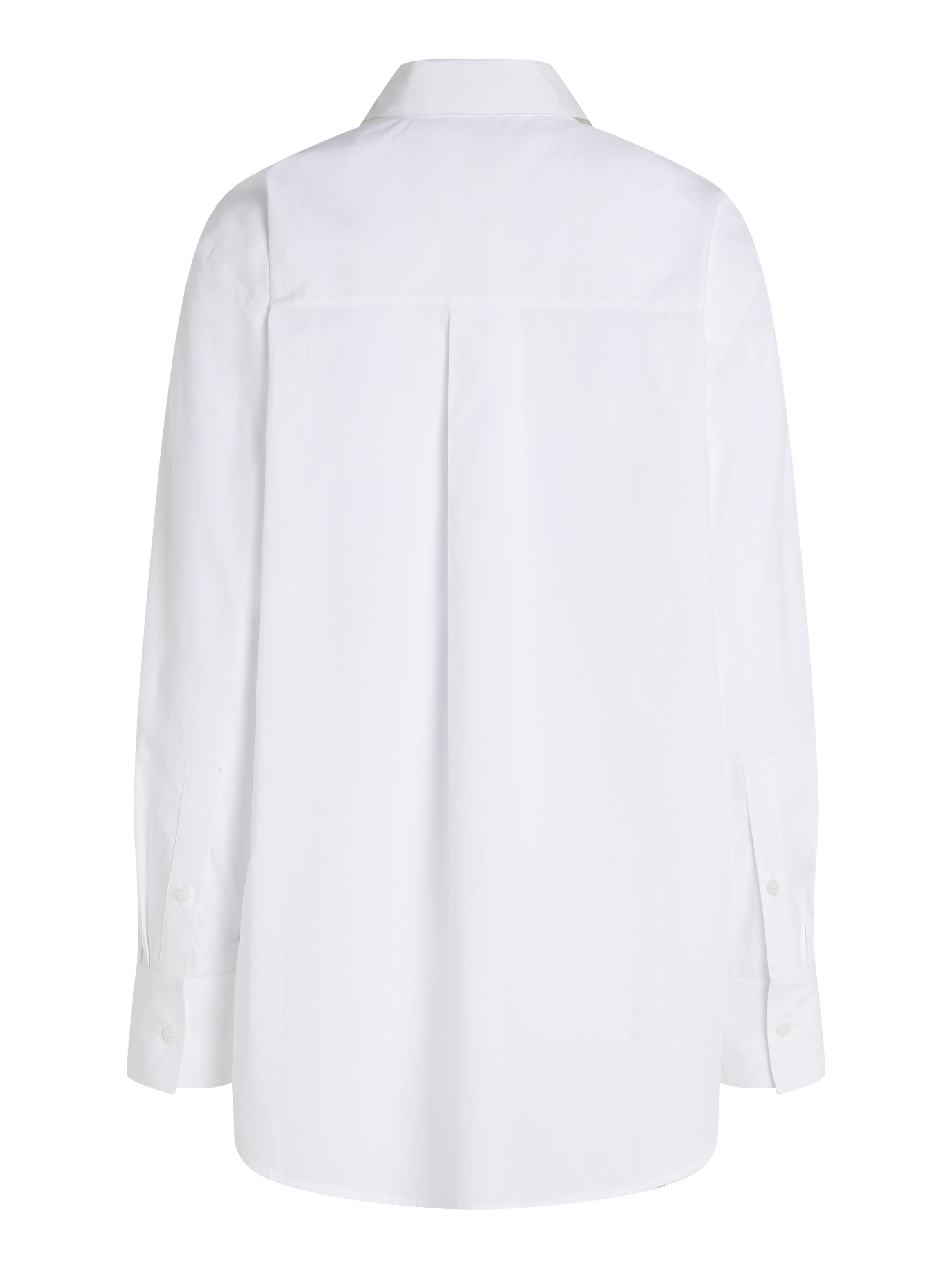 Tommy Hilfiger Hemdbluse »SOLID COTTON EASY FIT SHIRT«, mit Brusttasche