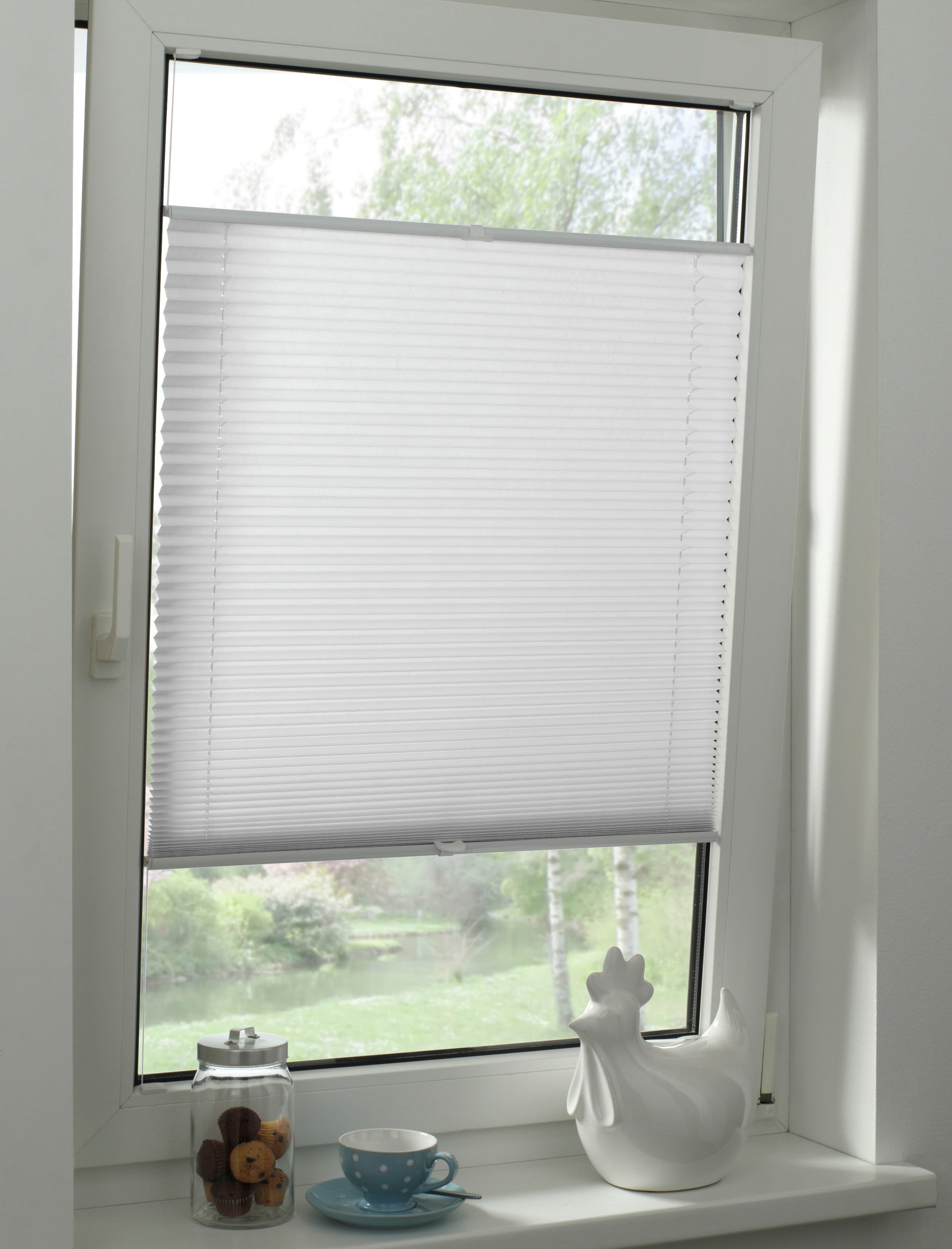 GARDINIA Plissee »Concept Tageslicht« blickdicht mit Bohren verspannt in der Breite kürzbar