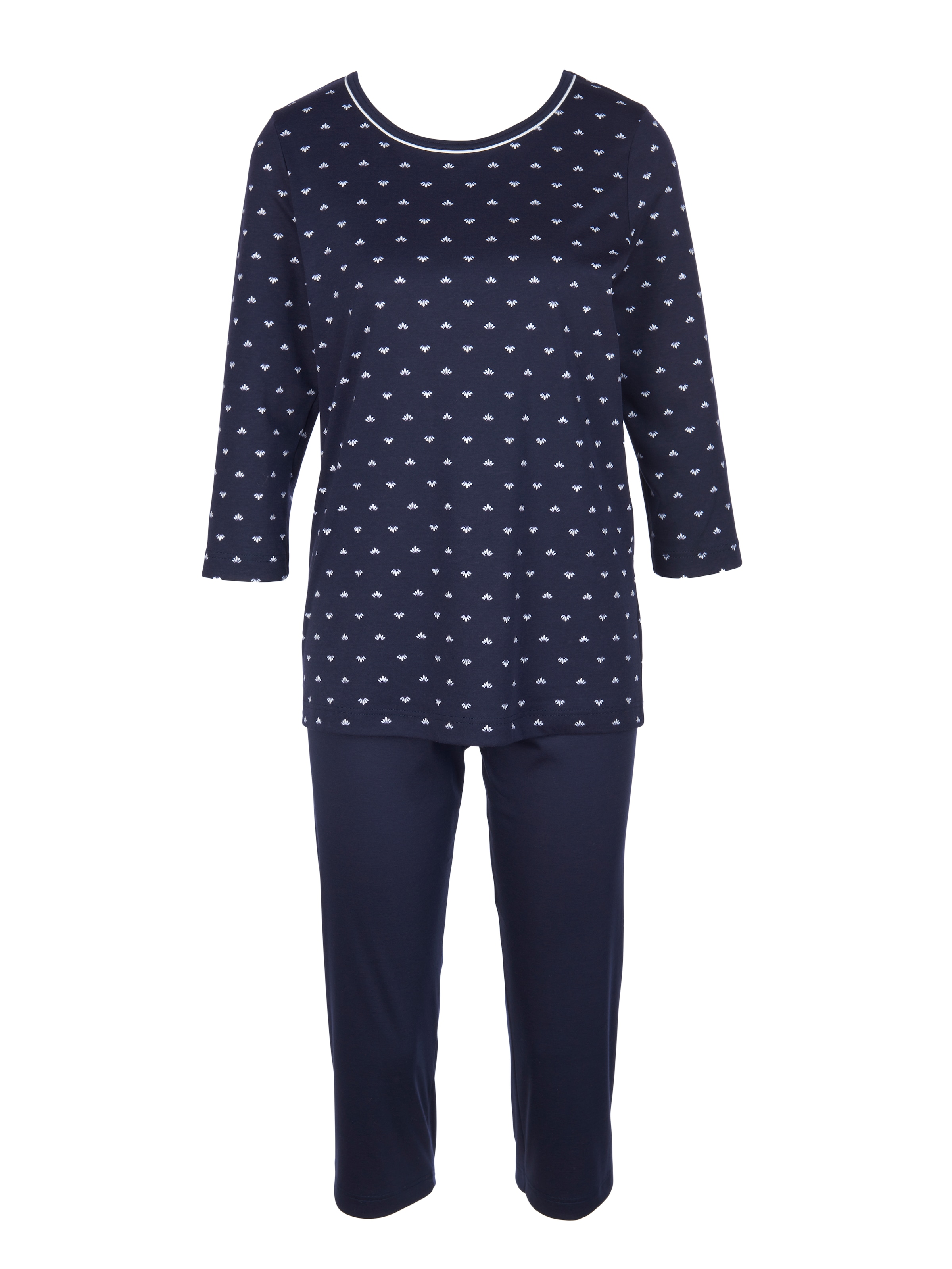 CALIDA Pyjama »Night Lovers«, (2 tlg.), mit verspieltem Muster