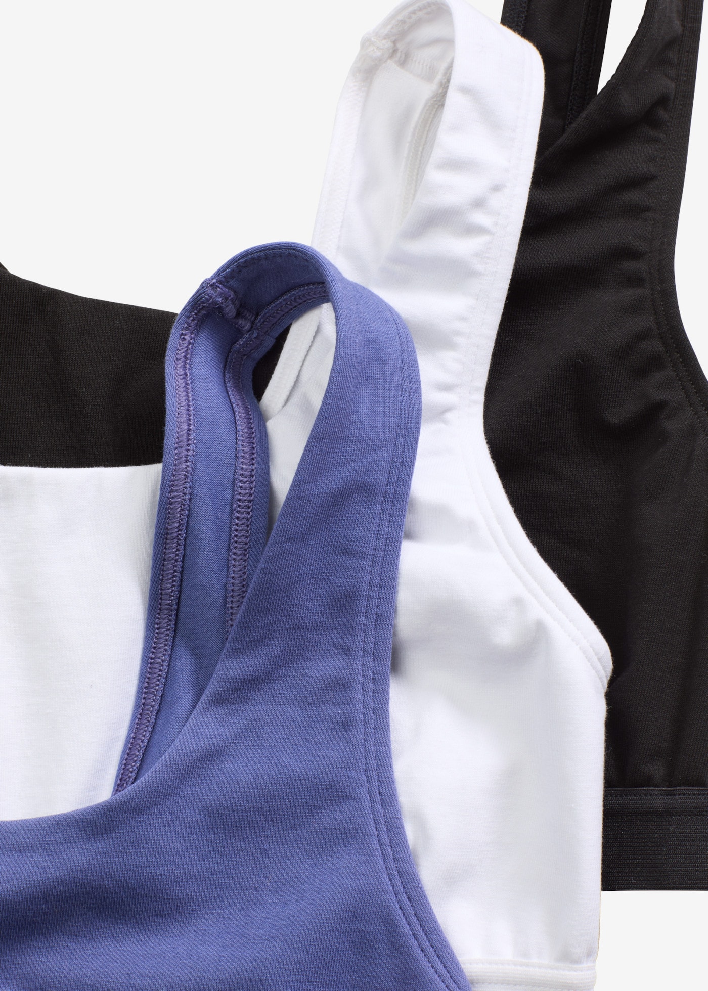 bonprix Bustier Packung, 3er,  mit Baumwolle, im 3er-Pack, in mehreren Konfektionsgrößen
