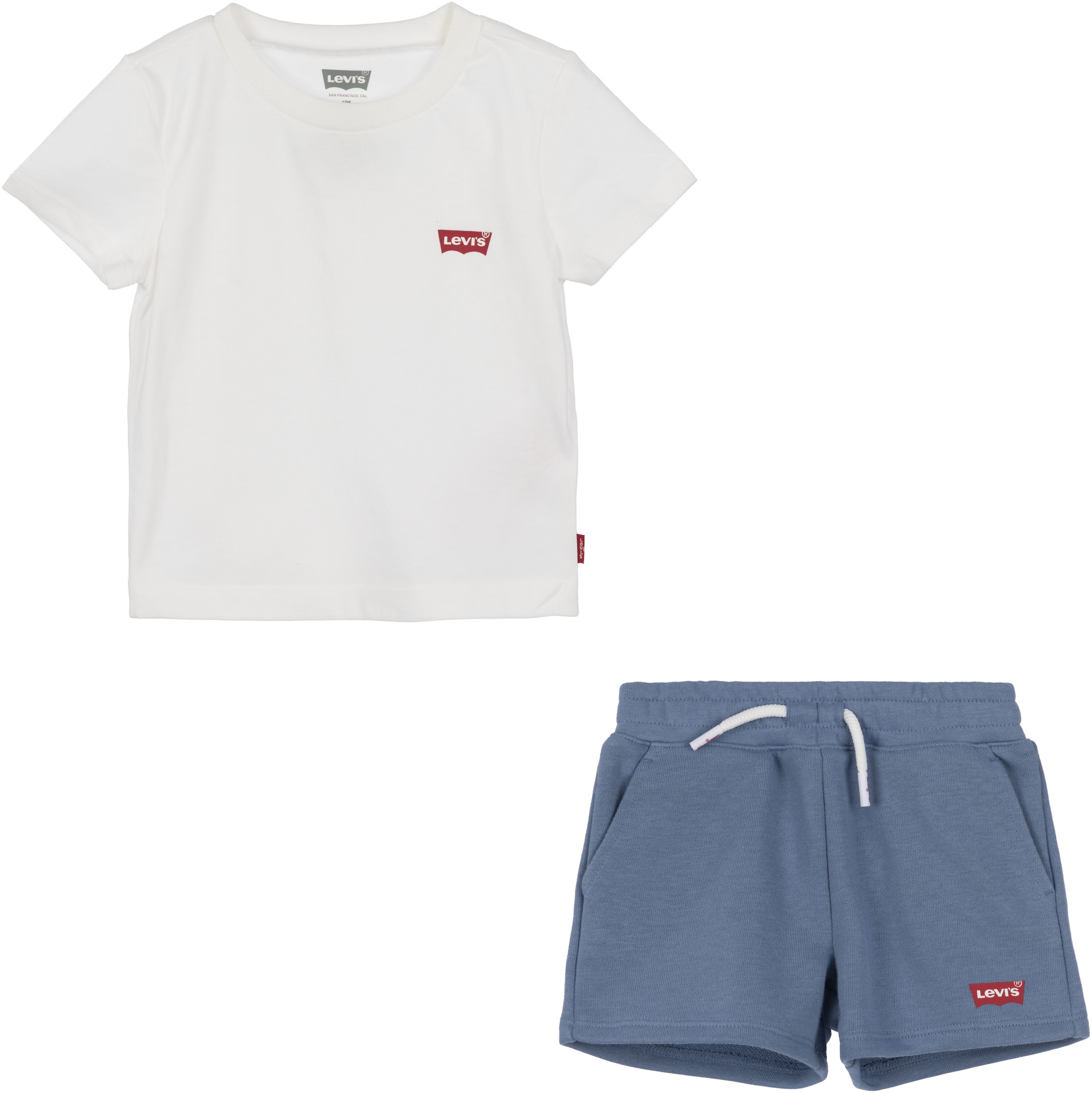 Levi's® Kids Shirt & Shorts, mit Markenlabel