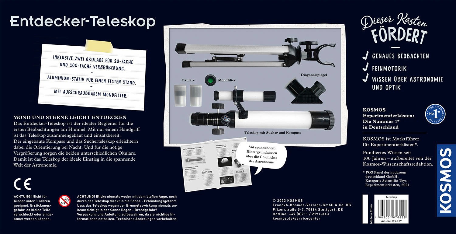 Kosmos Teleskop »Entdecker-Teleskop«, mit Stativ