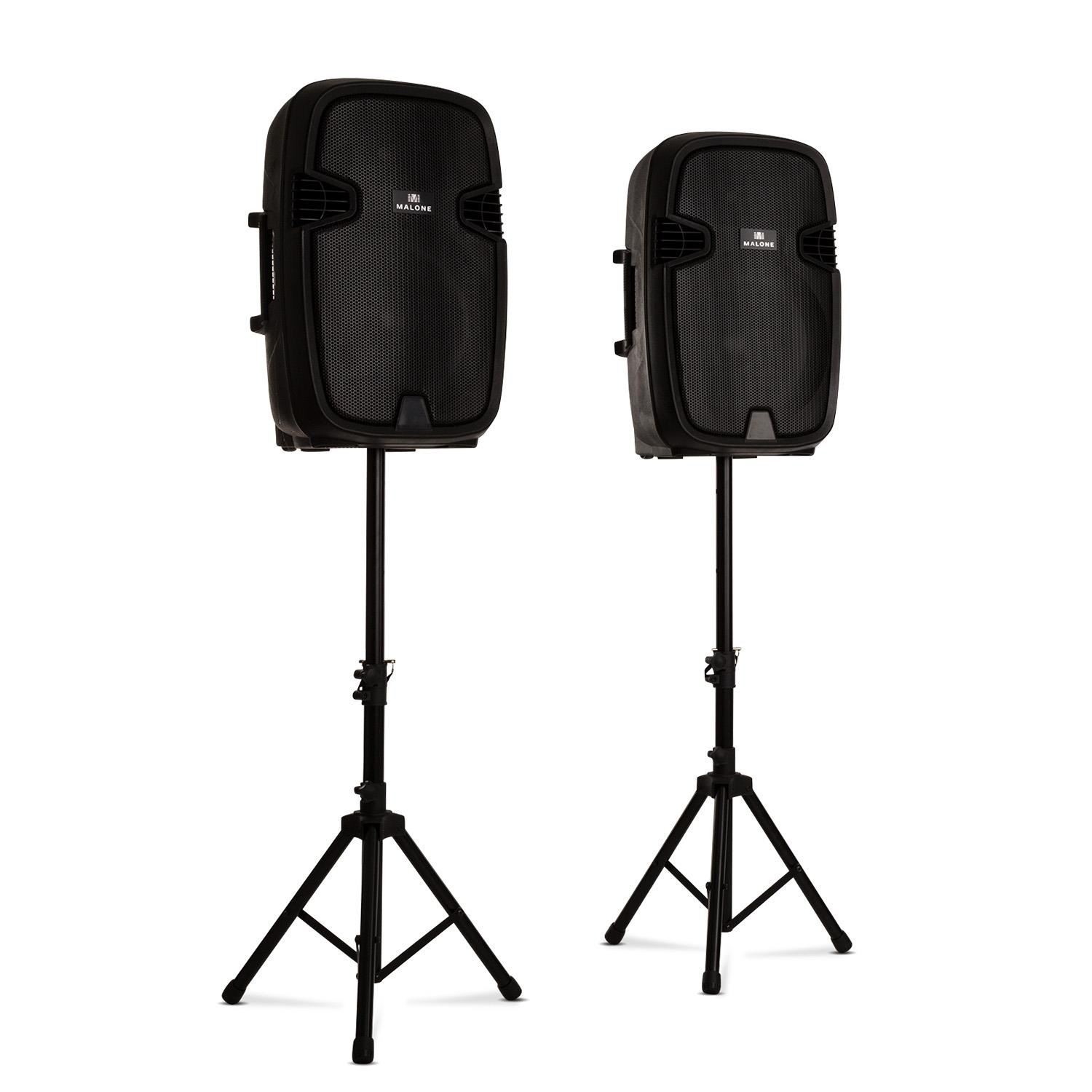 Malone PA-Lautsprecher aktiv und passiv max. 800W Bluetooth schwarz »Combo 2«