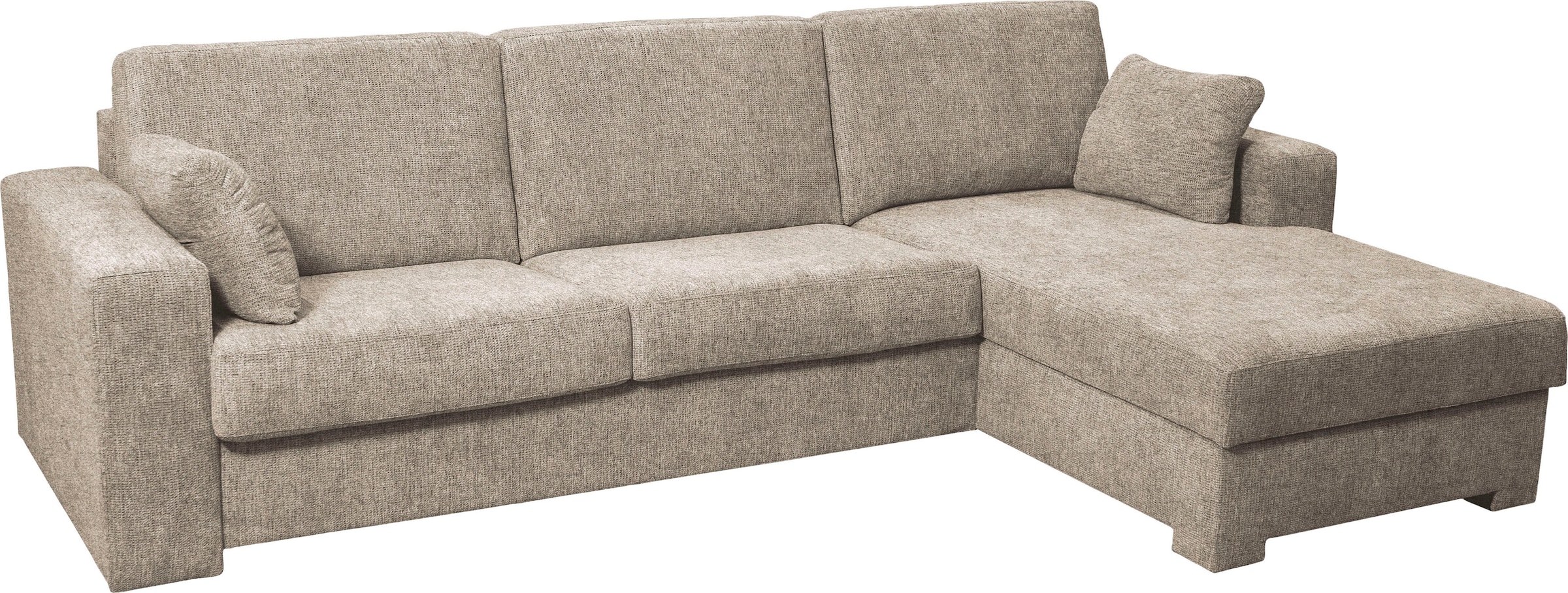 Home affaire Ecksofa »Roma "L" Dauerschlaffunktion, mit Unterfederung« Matratzenhöhe 14cm, , Liegemaße ca 163x198 cm, L-Form