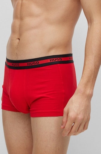 HUGO Underwear Trunk, (Packung, 3 St., Im Dreierpack), mit Logoschriftzug