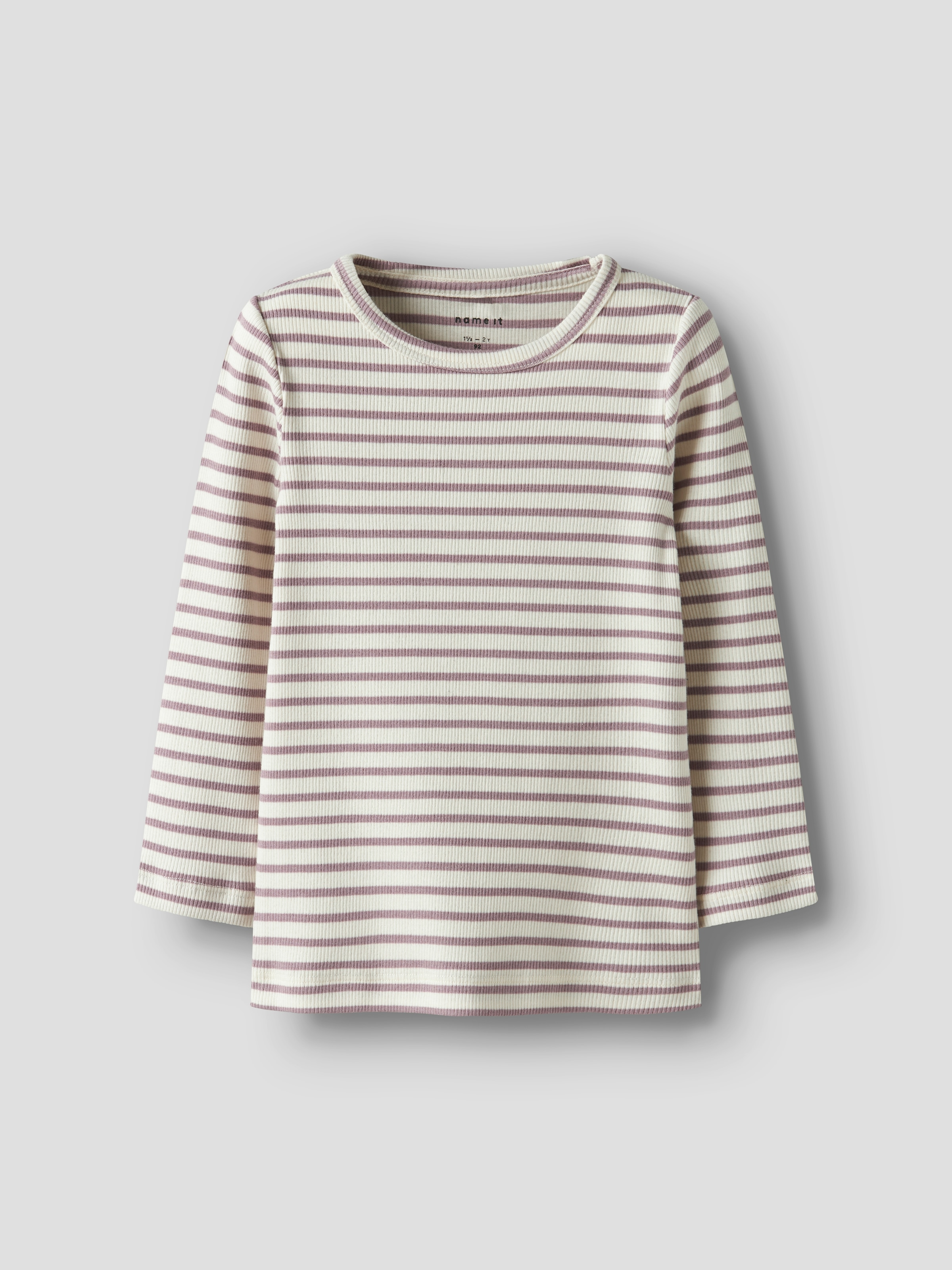 Name It Langarmshirt »NMNBANI LS XSL TOP NOOS«, Ringel-Look in toller Rippen-Qualität