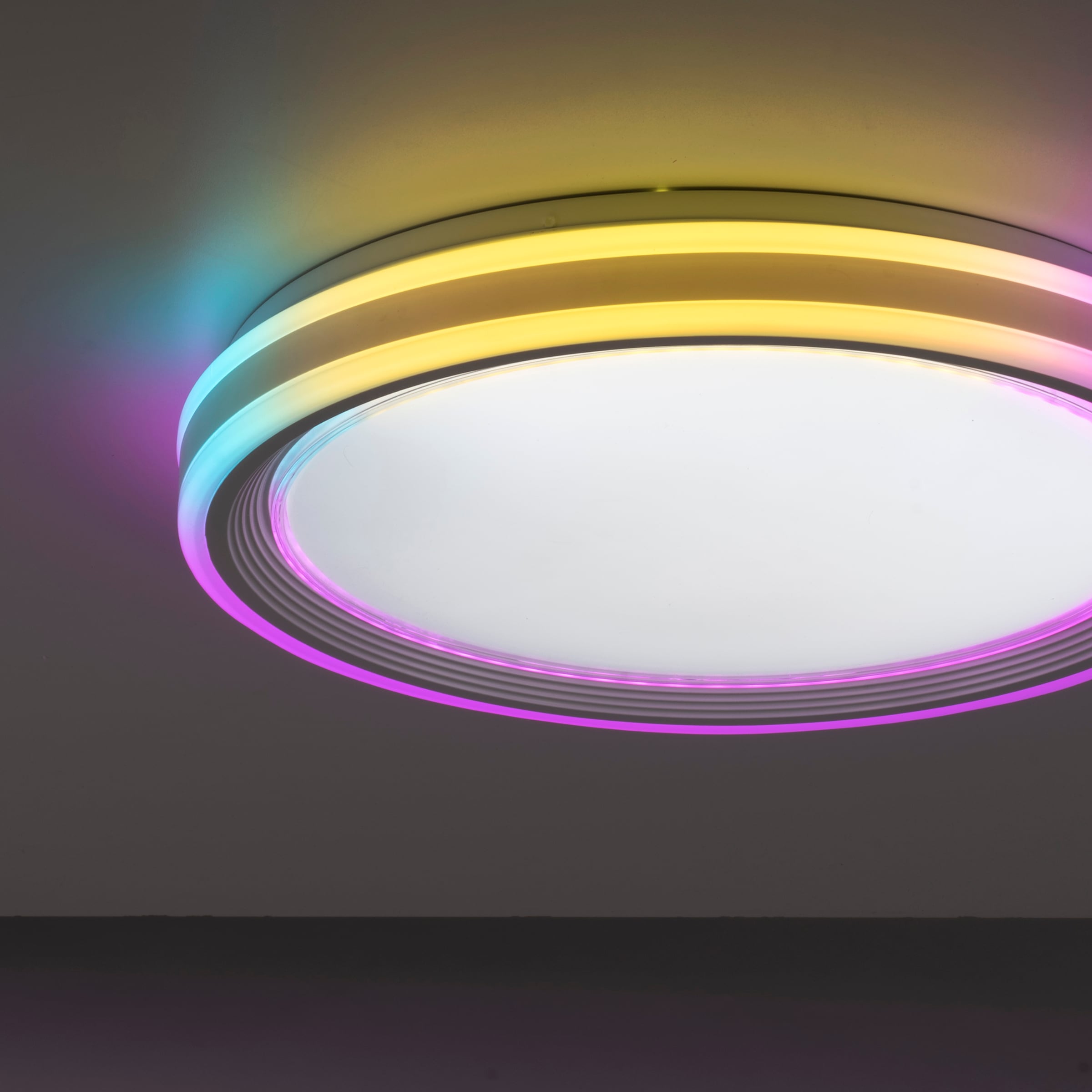 JUST LIGHT Deckenleuchte Infrarot flammig-flammig, CCT inkl., bei 2 - »SPHERIC«, OTTO Fernbedienung, dimmbar über RGB-Rainbow, LED