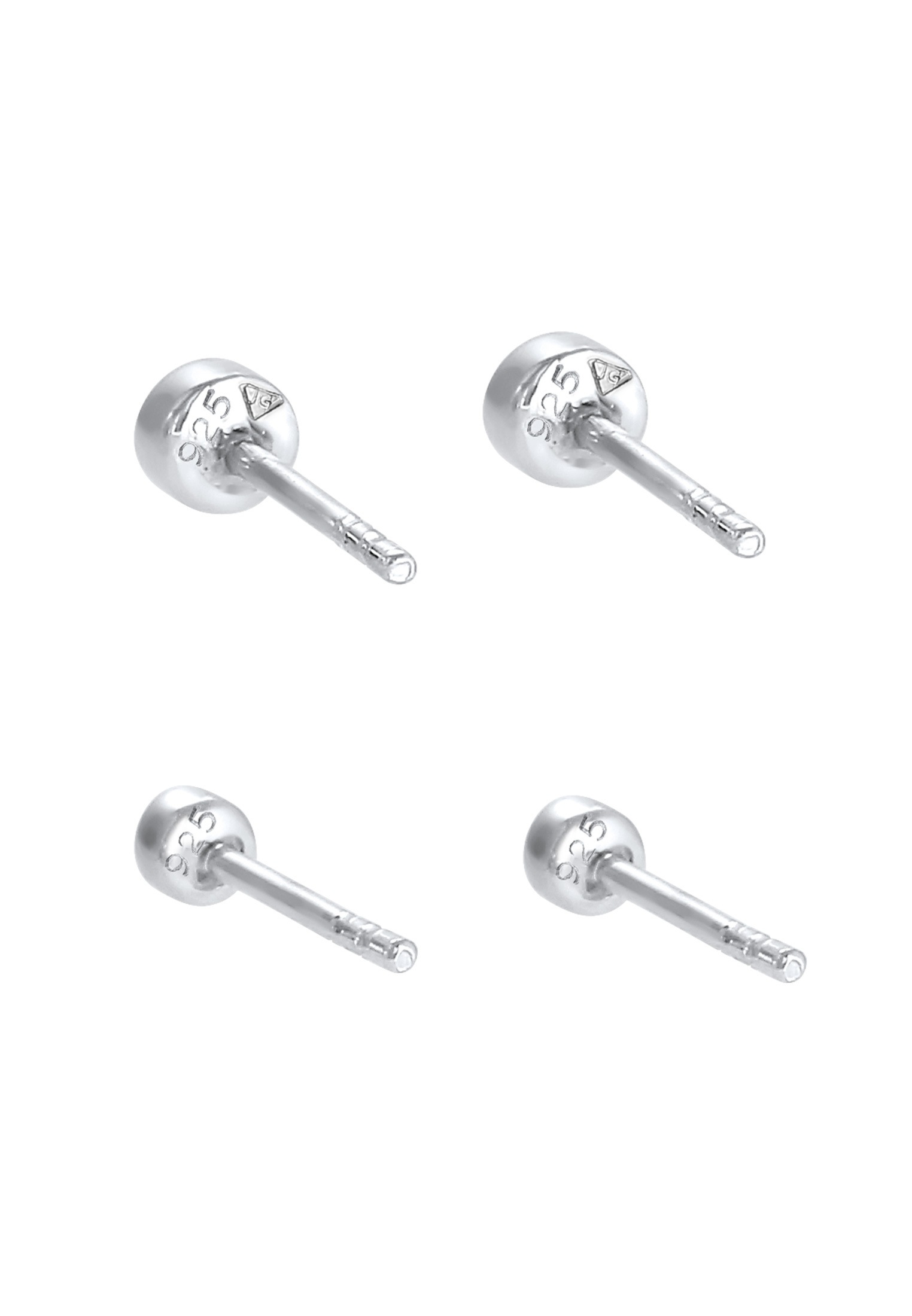 Elli Ohrstecker-Set »Ohrringe Ohrstecker Set Weiß 925 Sterling Silber, mit Kristallen von Swarovski®«