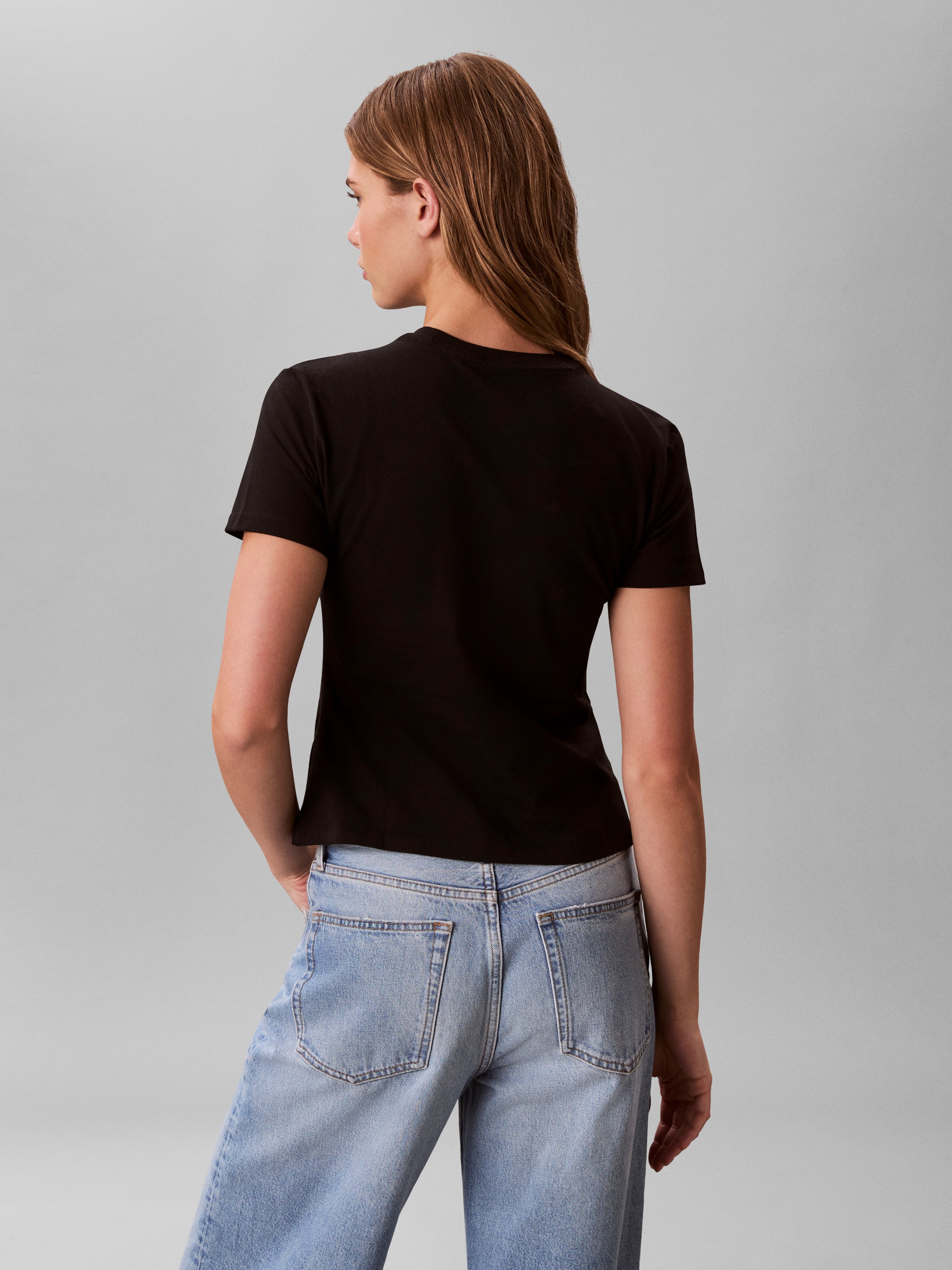 Calvin Klein Jeans T-Shirt »GRADIENT MONOLOGO SLIM TEE« Regular fit mit Rundhalsausschnitt