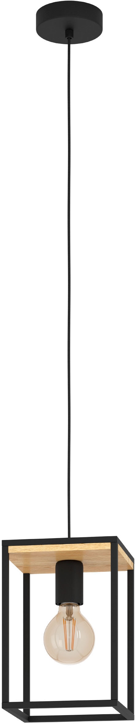 EGLO Stehlampe »LIBERTAD«, im exkl. Holz Stahl, Stehleuchte und in 1X40W schwarz Shop E27- Online OTTO braun aus 