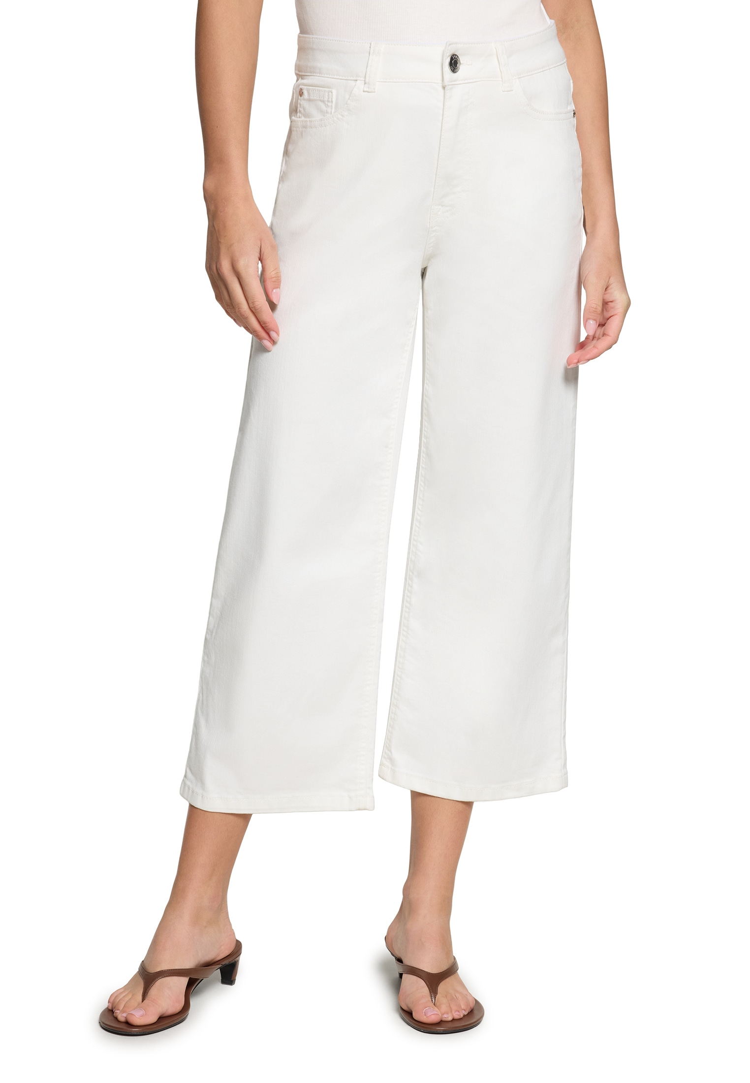 Zero Relaxhose »Basic-Jeans mit weitem Bein.«