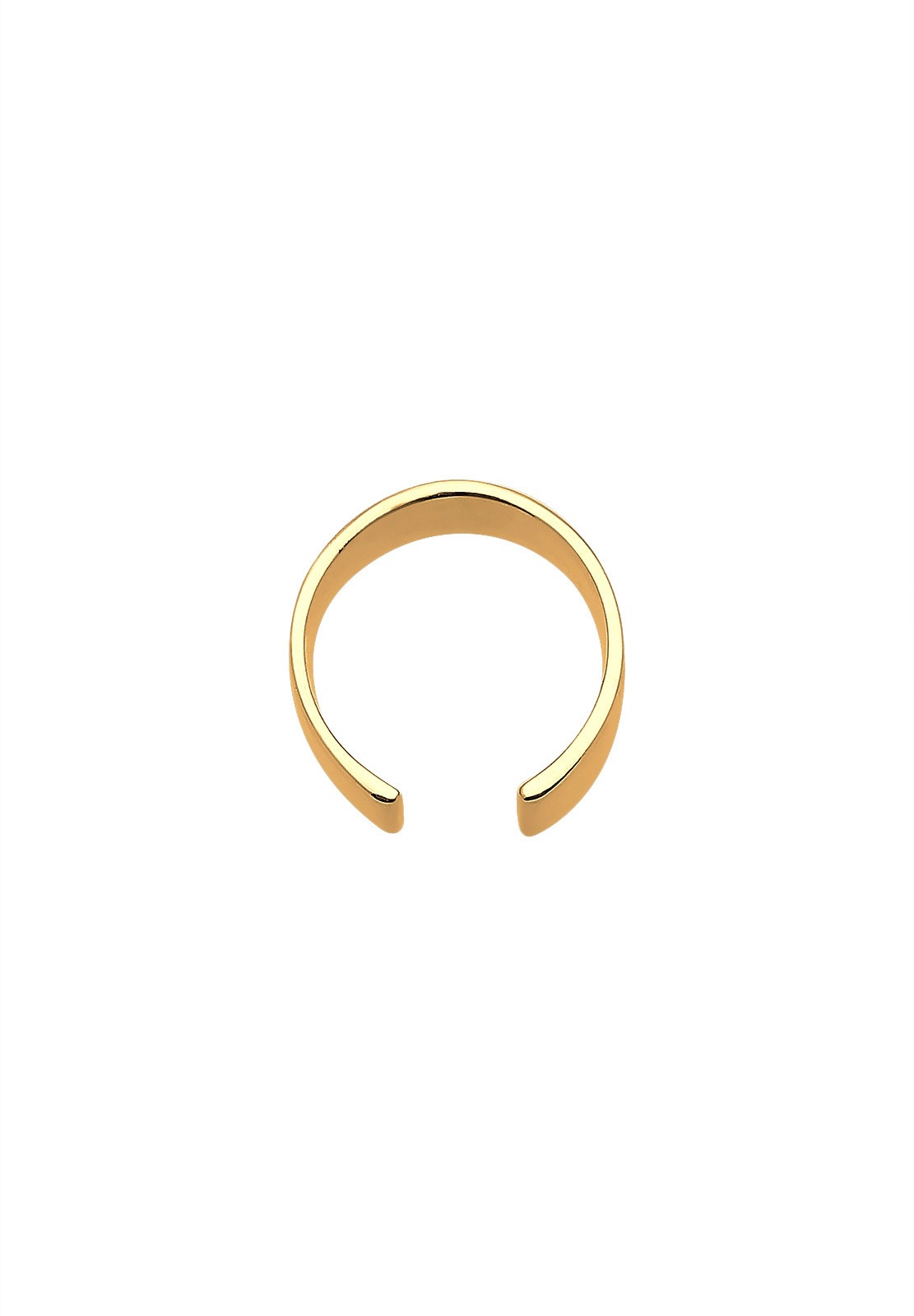 Elli Ohrklemme »Ohrringe Basic Single Earcuff Trend Breit 925 Silber«