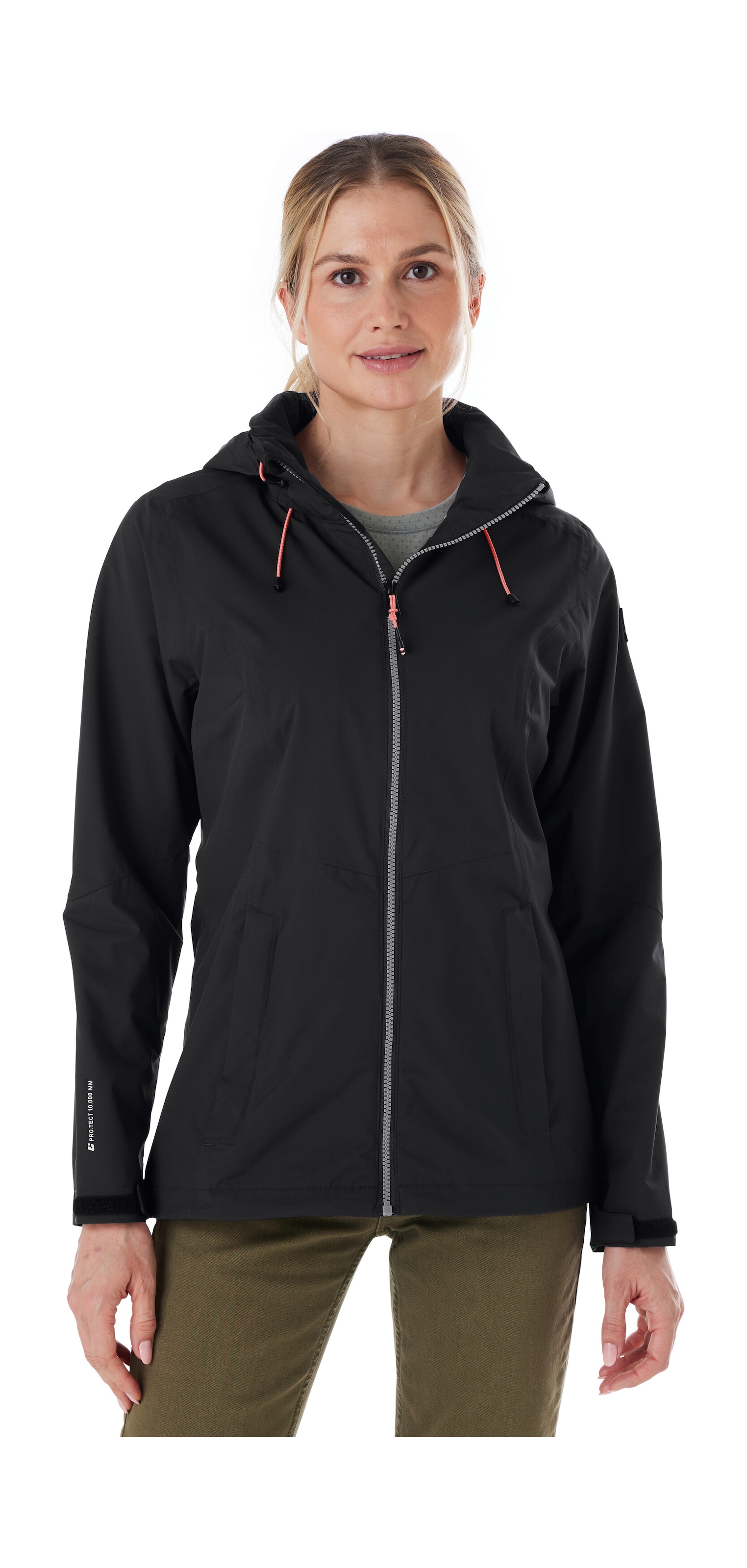 Killtec Outdoorjacke »Damen Regenjacke OOKS 1« Leichte, wasser- und winddichte Jacke, atmungsaktiv, abnehmbare Kapuze