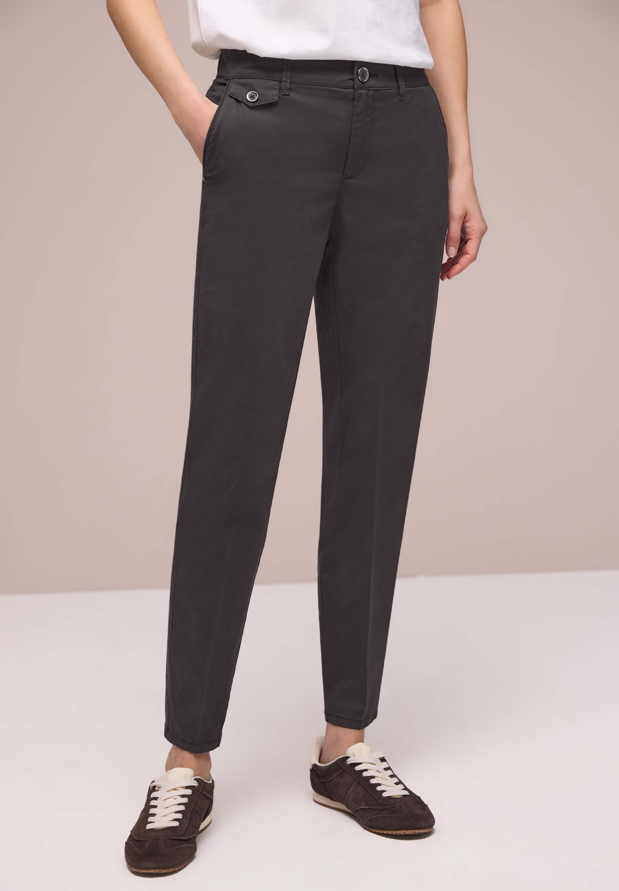 STREET ONE Chinohose  aus Twillstoff