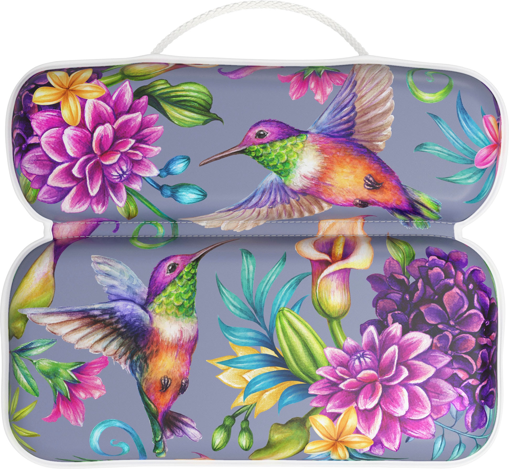 Sanilo Nackenkissen »Badewannenkissen Kolibri«, bequem, rutschfest, kräftige Farben, mit 7 starken Saugnäpfen