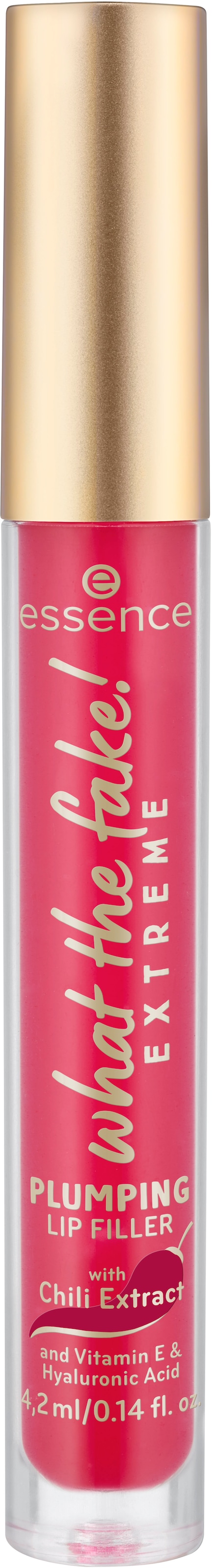 Essence Lip-Booster »what the fake! EXTREME PLUMPING LIP FILLER«, (Set, 3 tlg.), mit Hyaluronsäure und Vitamin E