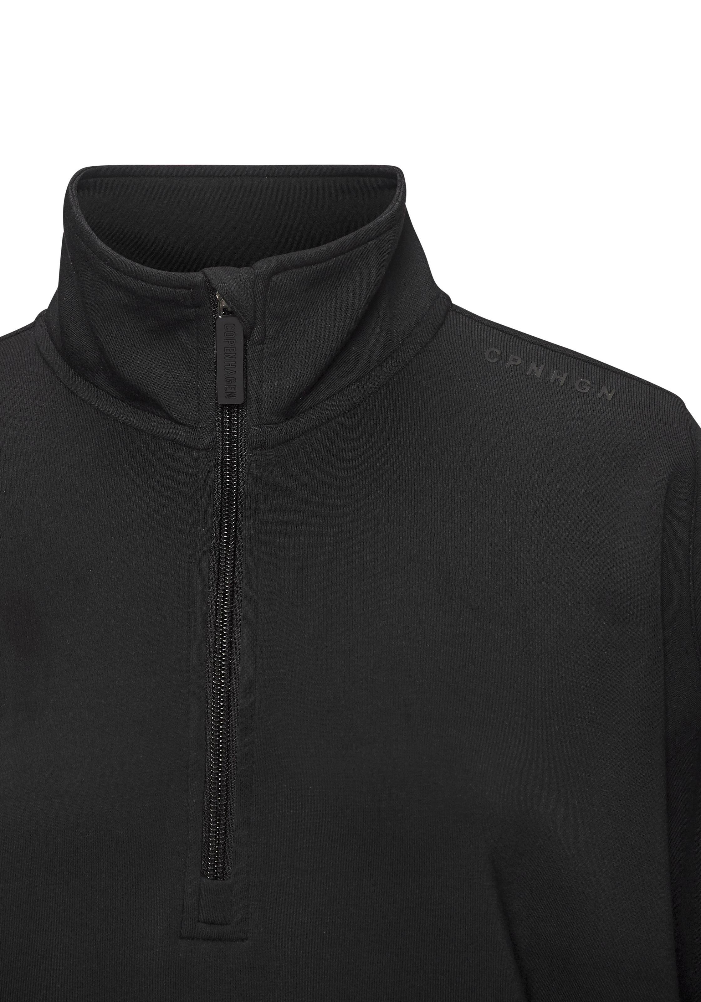 Copenhagen Studios Sweatshirt , aus hochwertigem Material mit Stehkragen und Reißverschluss
