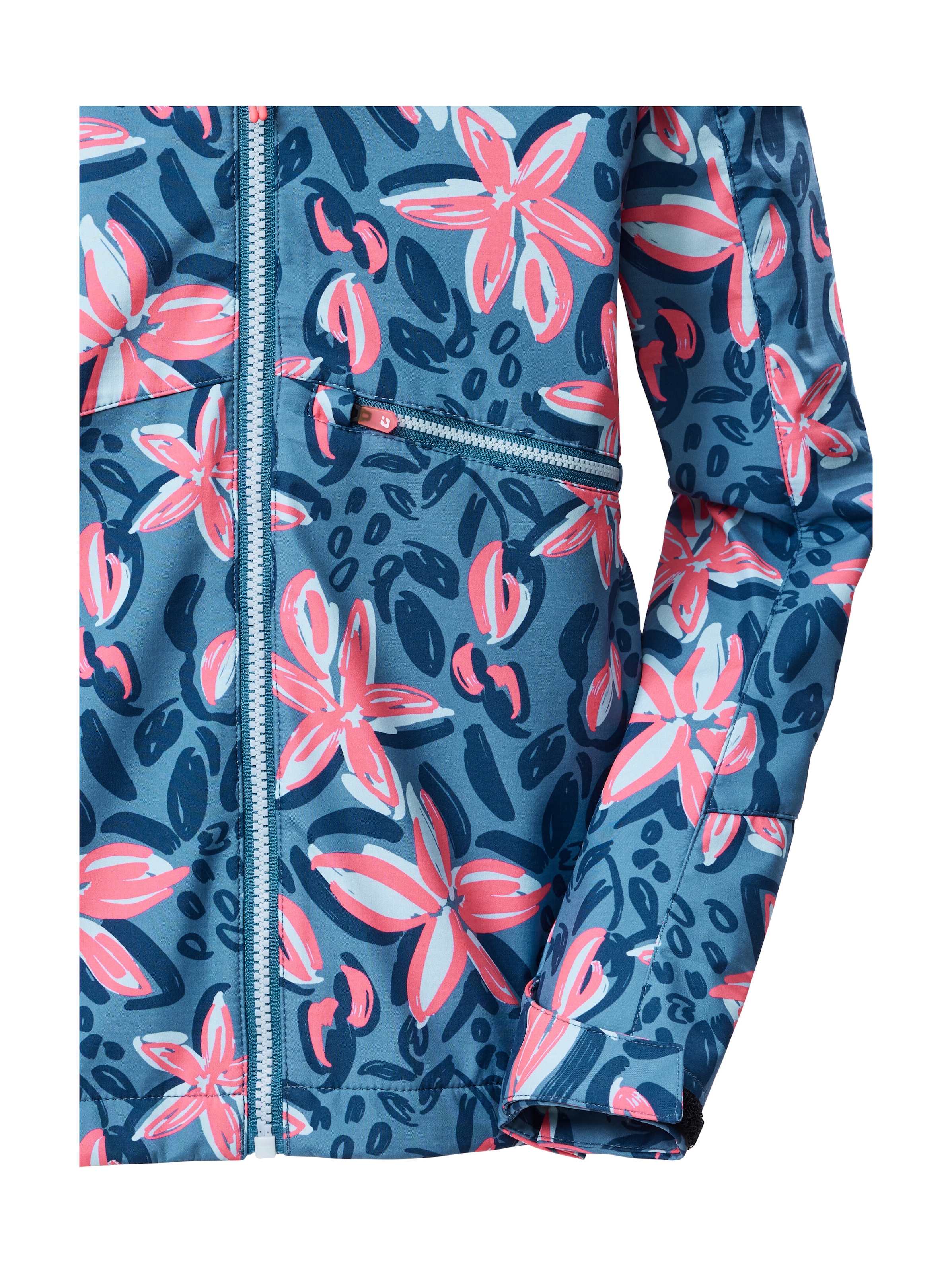 Killtec Softshelljacke »KOS 154 GRLS SFTSHLL JCKT« Wind- und wasserabweisende Kinderjacke mit buntem Print