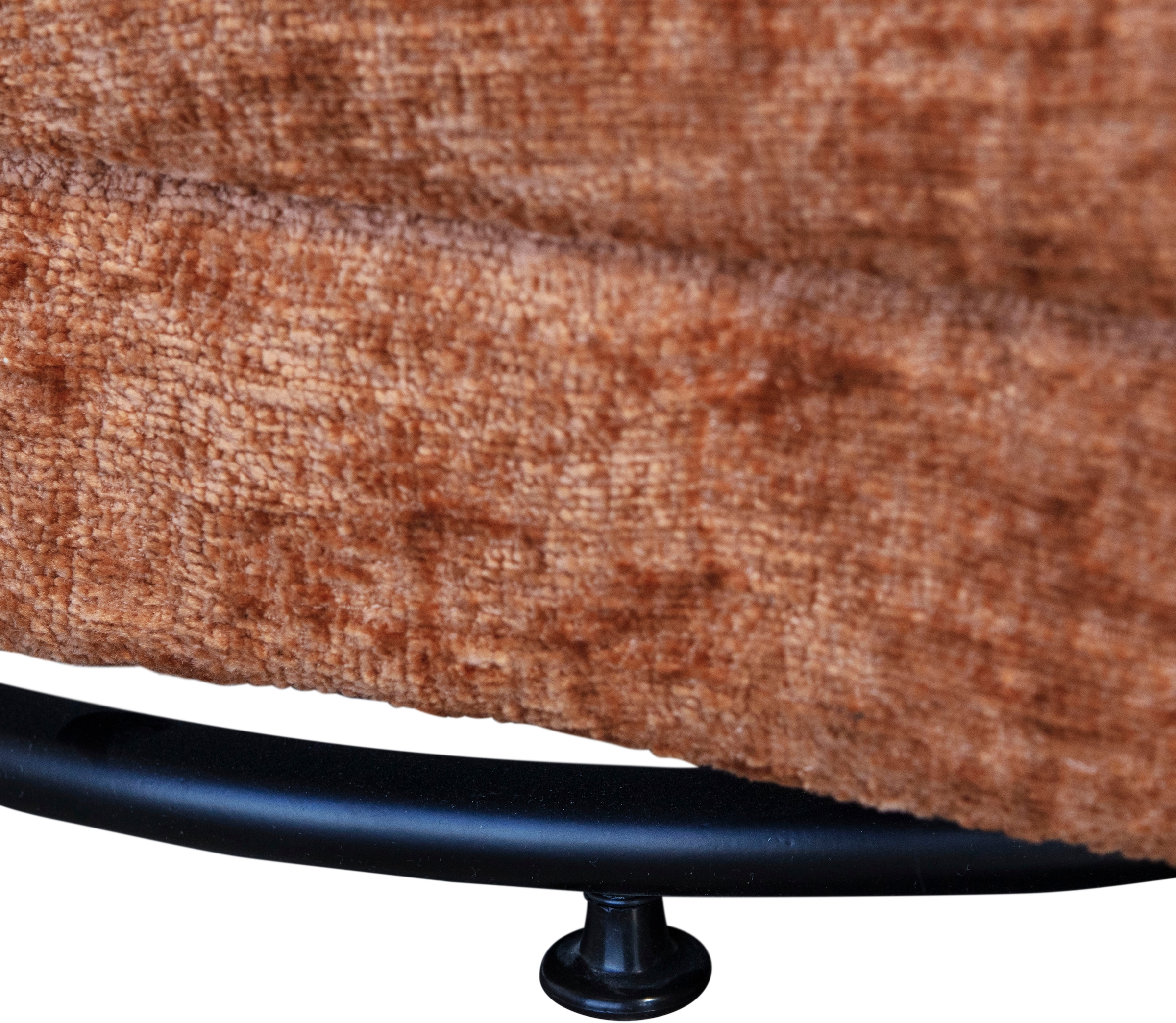 WOOOD Drehsessel »Atty mit struktur-Velvetbezug und Drehmechanismus B 74 x T 65 x H 75cm« Sehr hohe Verschleißfestigkeit, montiert geliefert, Tragkraft 120 kg