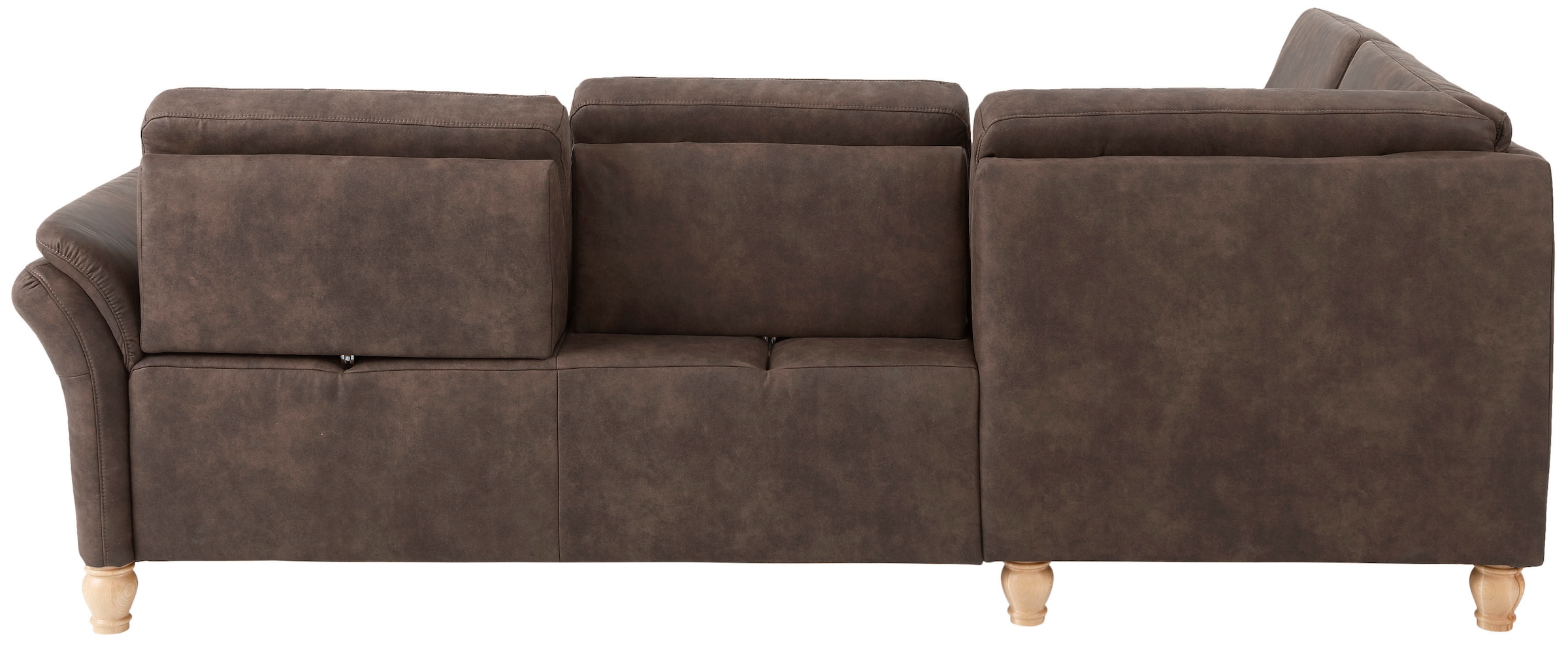 Home affaire Ecksofa »Palace L-Form«, incl. Sitztiefenverstellung, wahlweise mit Bettfunktion und Stauraum
