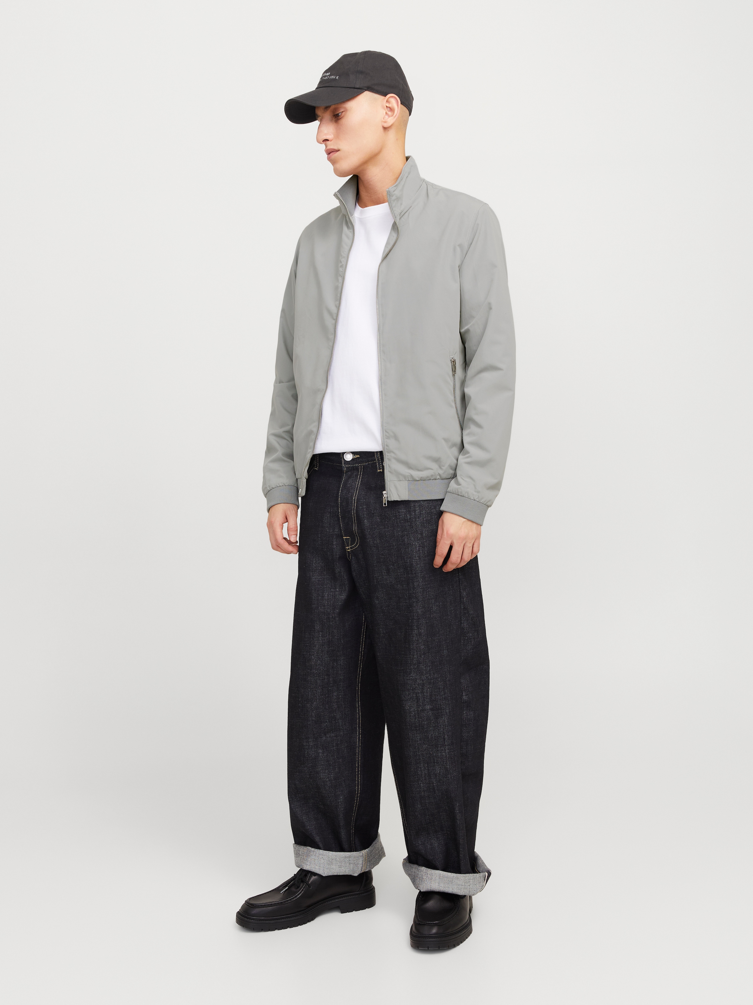 Jack & Jones Blouson »JJERUSH HARRINGTON BOMBER NOOS«, ohne Kapuze, mit Stehkragen