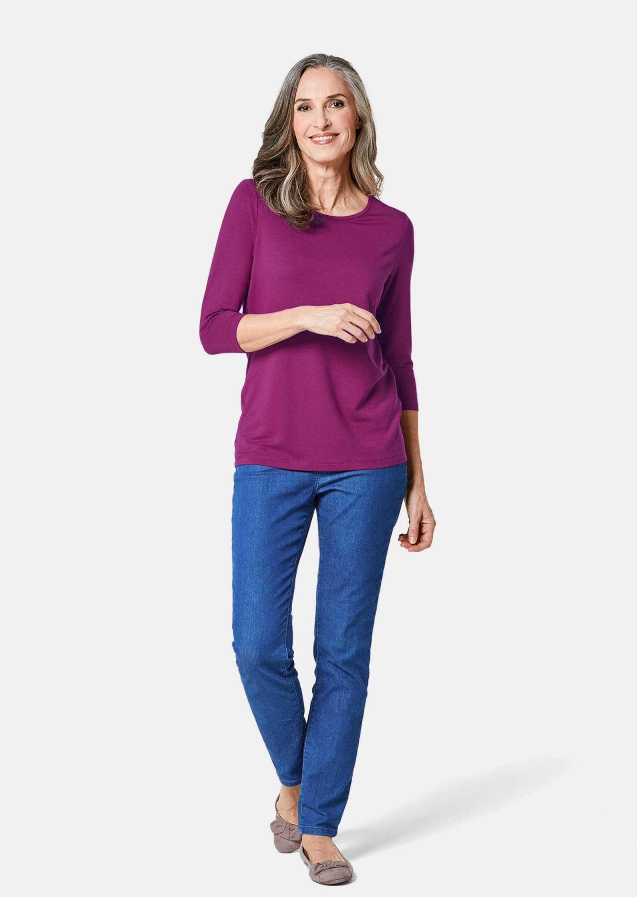 GOLDNER 3/4-Arm-Shirt »Kombifreundliches Shirt mit ¾ Arm« Ohne