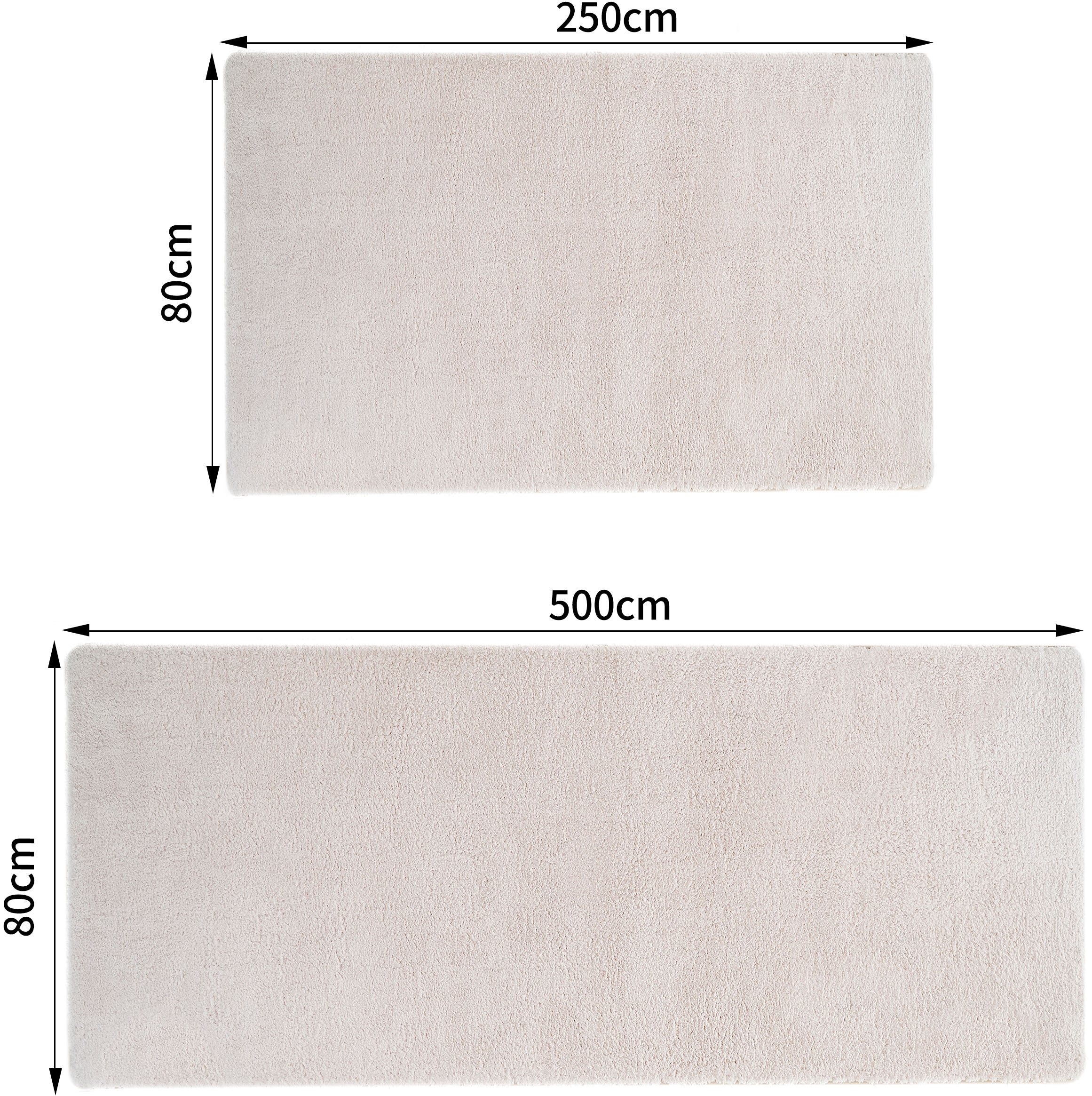 OTTO home Hochflor-Läufer »Microfaser Teppich Magong, besonders weich, sehr feiner Flor« rechteckig 30 mm Höhe uni Teppiche, Wohnzimmer, Schlafzimmer, Kinderzimmer, Flur, Brücke