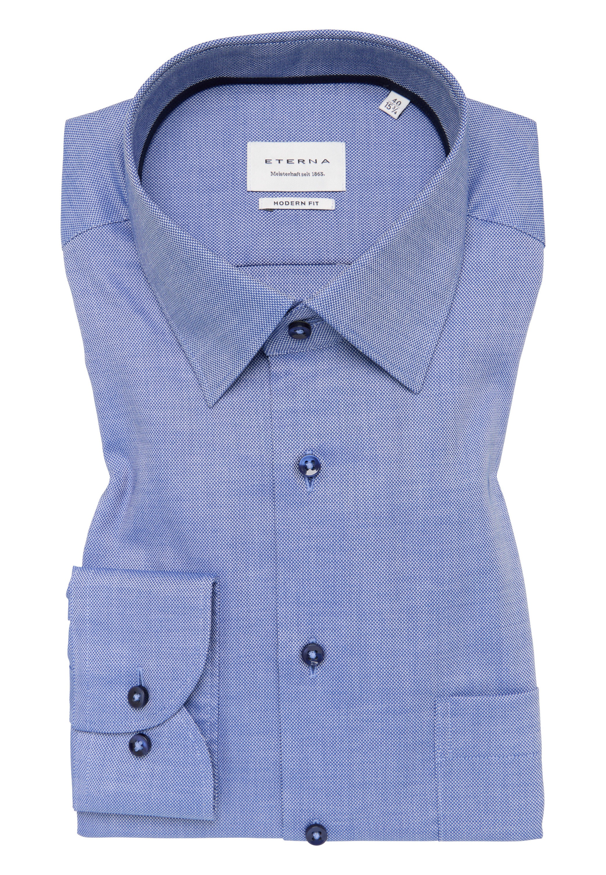 Eterna Langarmhemd »MODERN FIT«, NON IRON (bügelfrei)