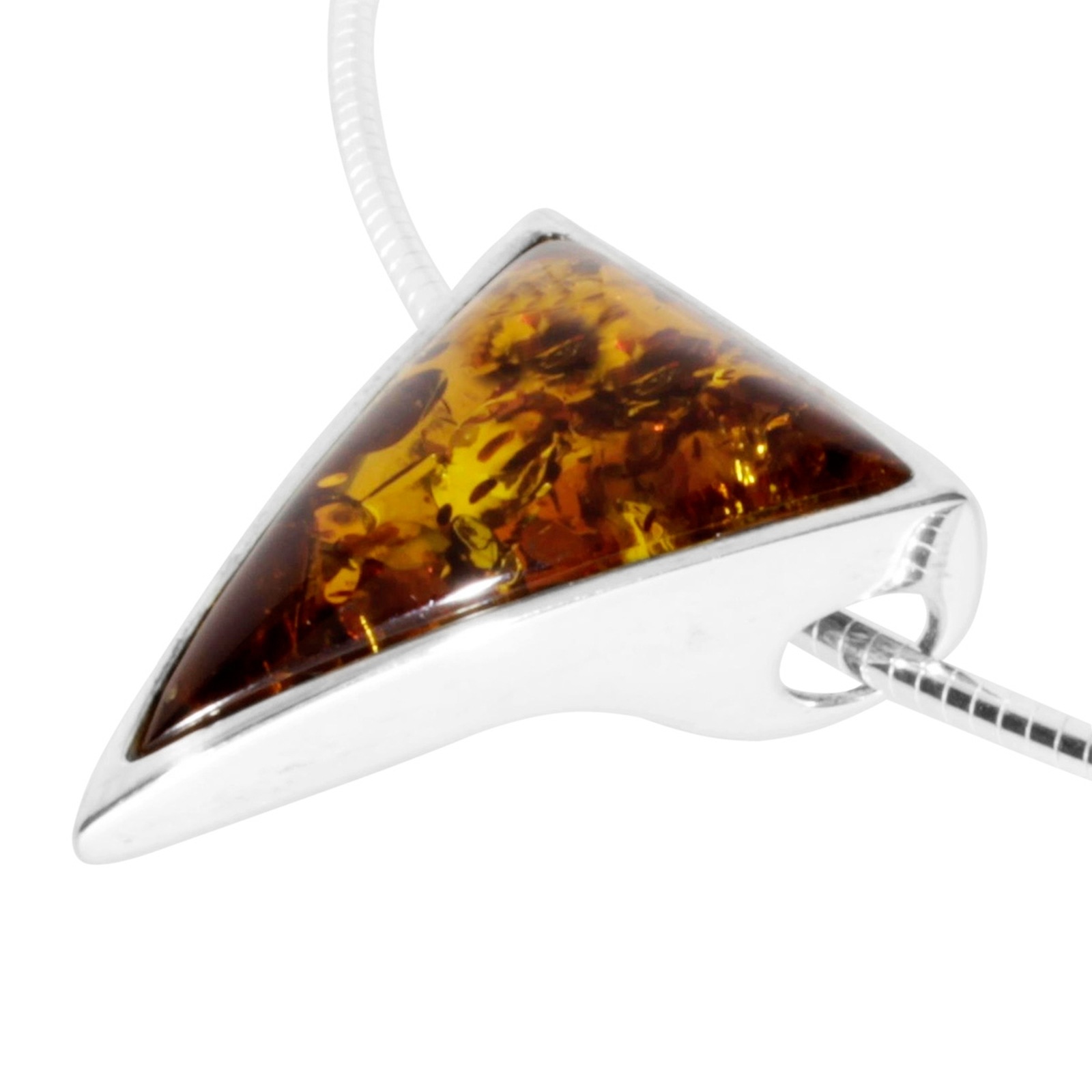 OSTSEE-SCHMUCK Kette mit Anhänger »- Gleiter-Classic 29 x 22 mm - Silber 925/000 - Bernstein«