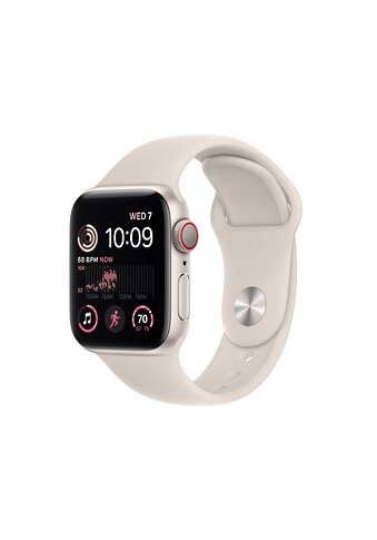 Apple Smartwatch »Apple Watch SE GPS + Cellular, Aluminium, 40 mm mit Sportarmband« kaufen