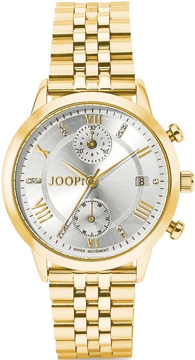 JOOP! Chronograph »2025961«, Armbanduhr, Quarzuhr, Damenuhr, Stoppfunktion