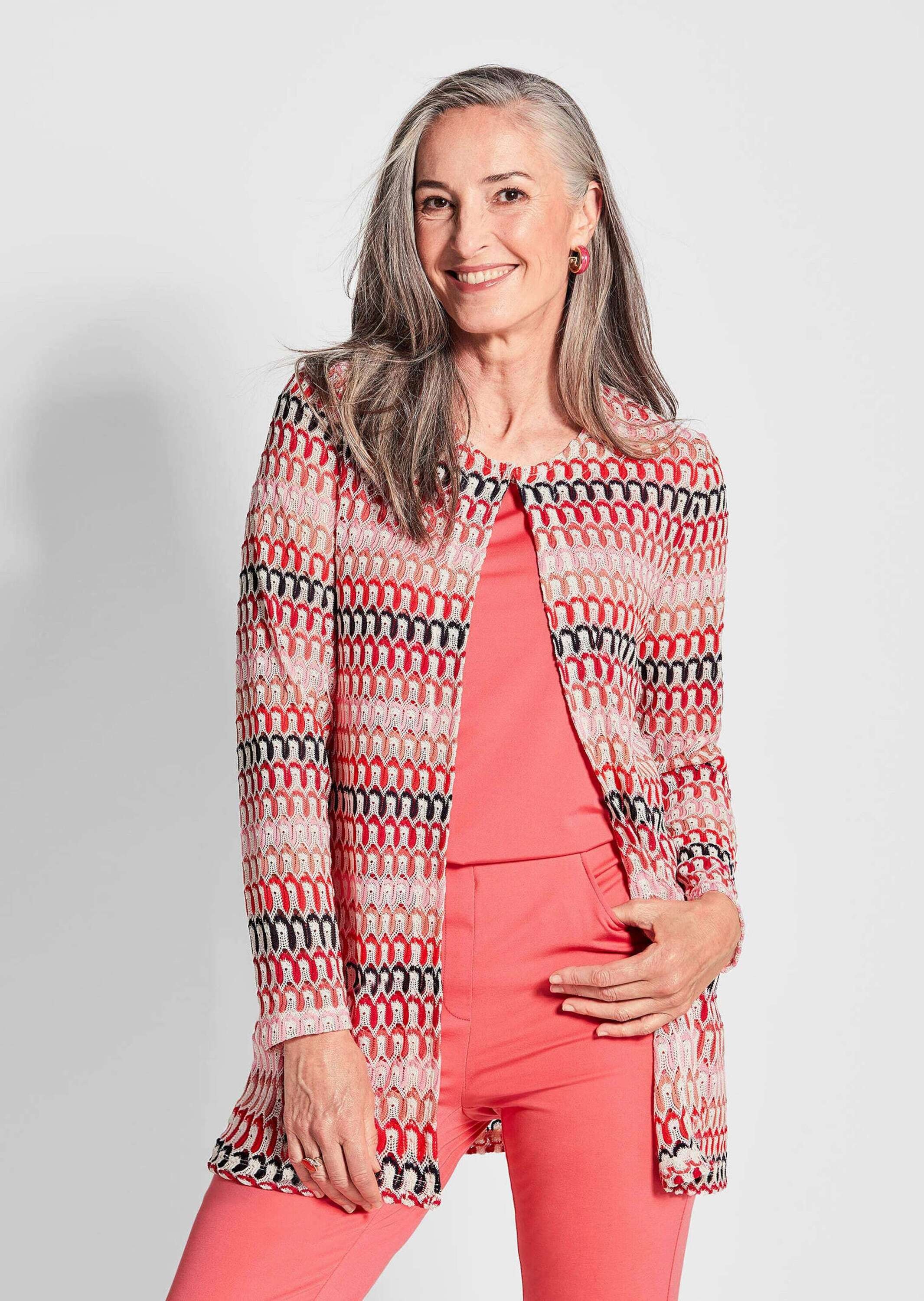 GOLDNER Kurzjacke »Elegante, offene Spitzenjacke«