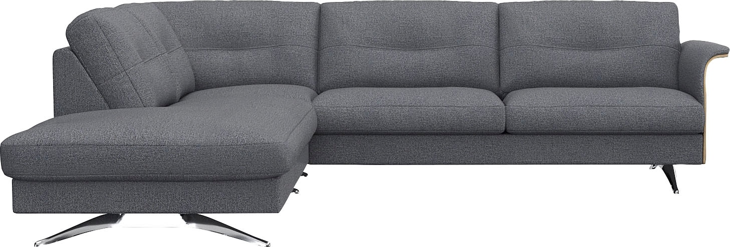 Flexlux Ecksofa »Glow in blau, Größe B/H/T: 268 cm x 81 cm x 224 cm