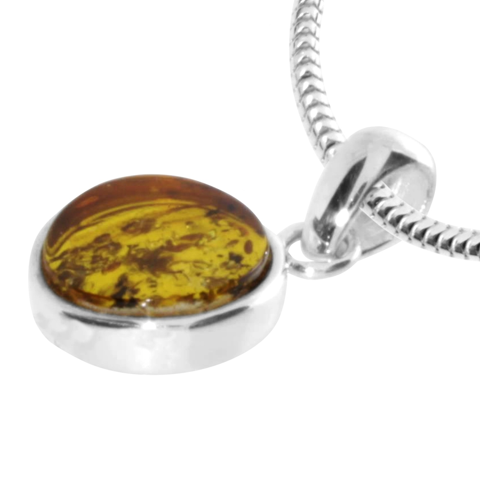 OSTSEE-SCHMUCK Kette mit Anhänger »- Frouke 10 mm - Silber 925/000 - Bernstein«