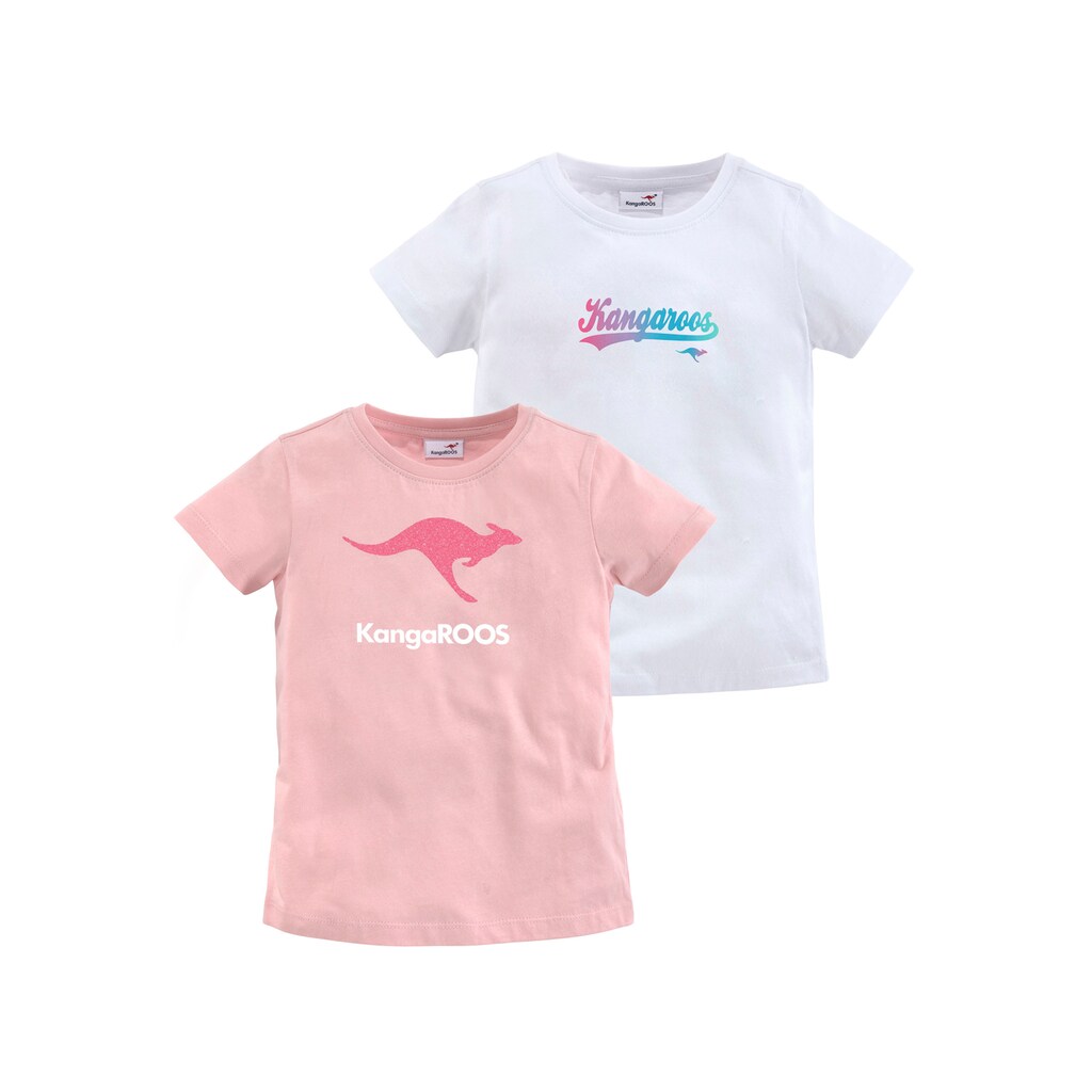 KangaROOS T-Shirt, (Packung, 2 tlg.)