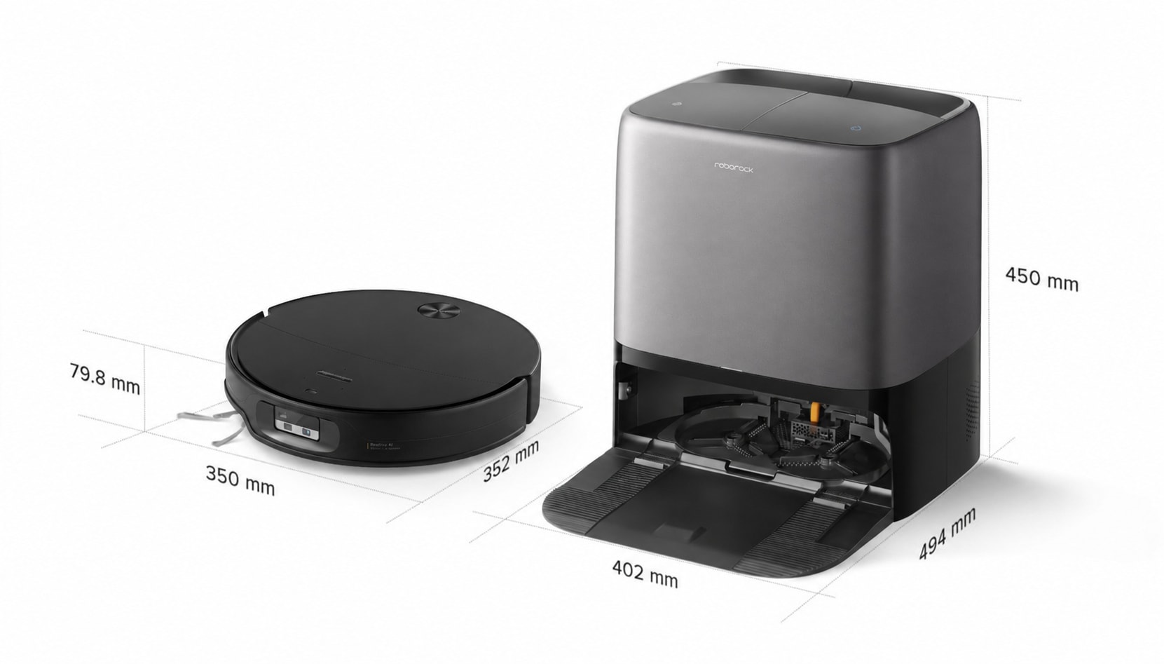Roborock Nass-Trocken-Saugroboter »Saros 20 Neo« Dual Spinning Mops, FlexiArm™,  selbstreinigende Dockingstation