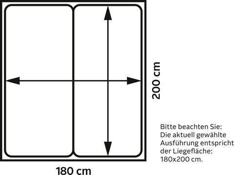 INOSIGN Boxspringbett »Zahara«, inkl. Topper, besonderes Highlight: aufgenähten Jeanstaschen - Optik