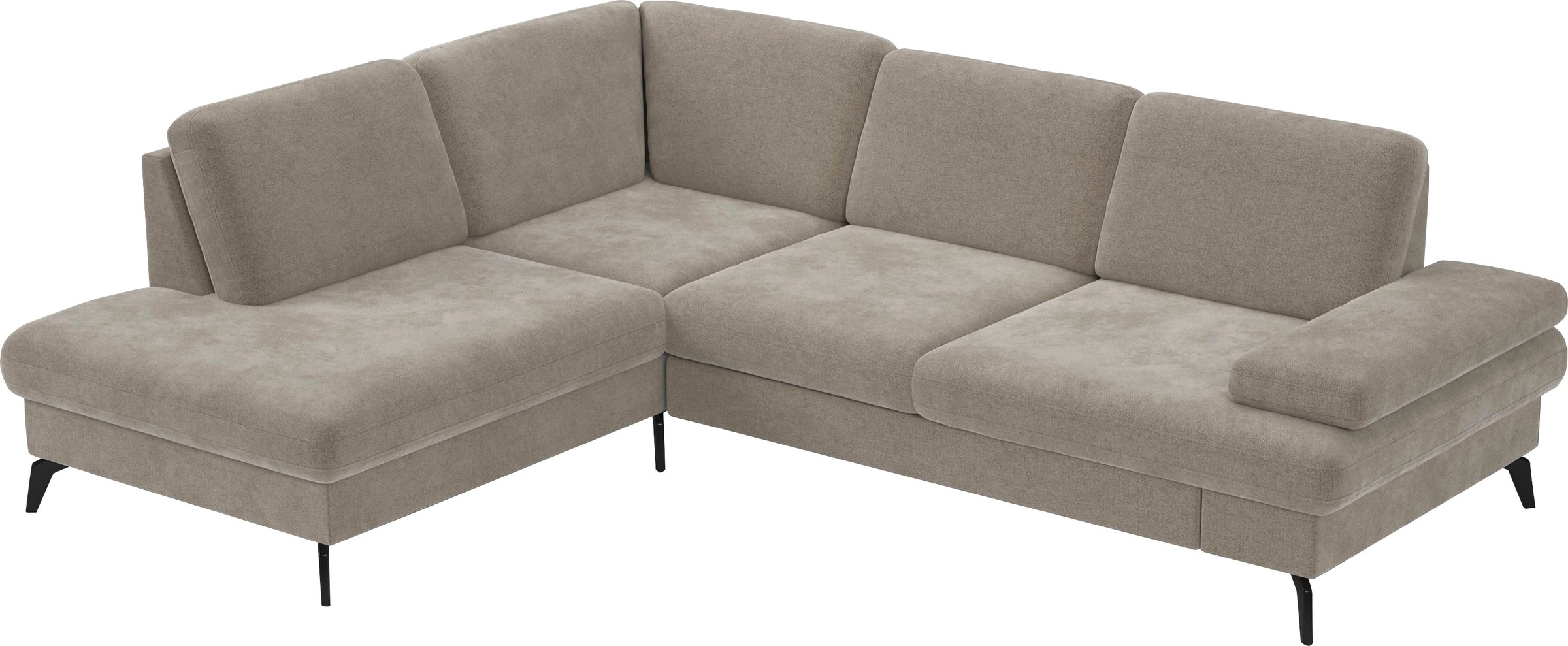 sit&more Ecksofa »Morris L-Form, inkl. Sitztiefenverstellung«, wahlweise mit Armteilverstellung, Bettfunktion & Bettkasten