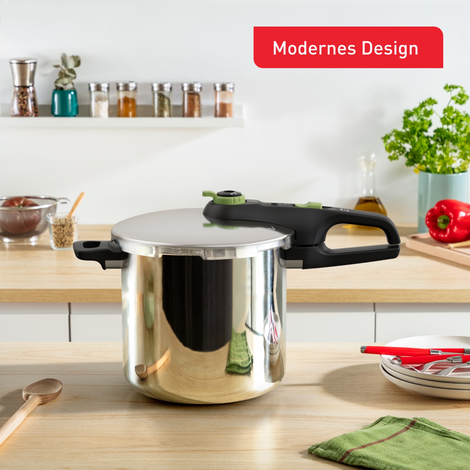 Tefal Schnellkochtopf »Secure Trendy« 1 Stk. tlg. Edelstahl