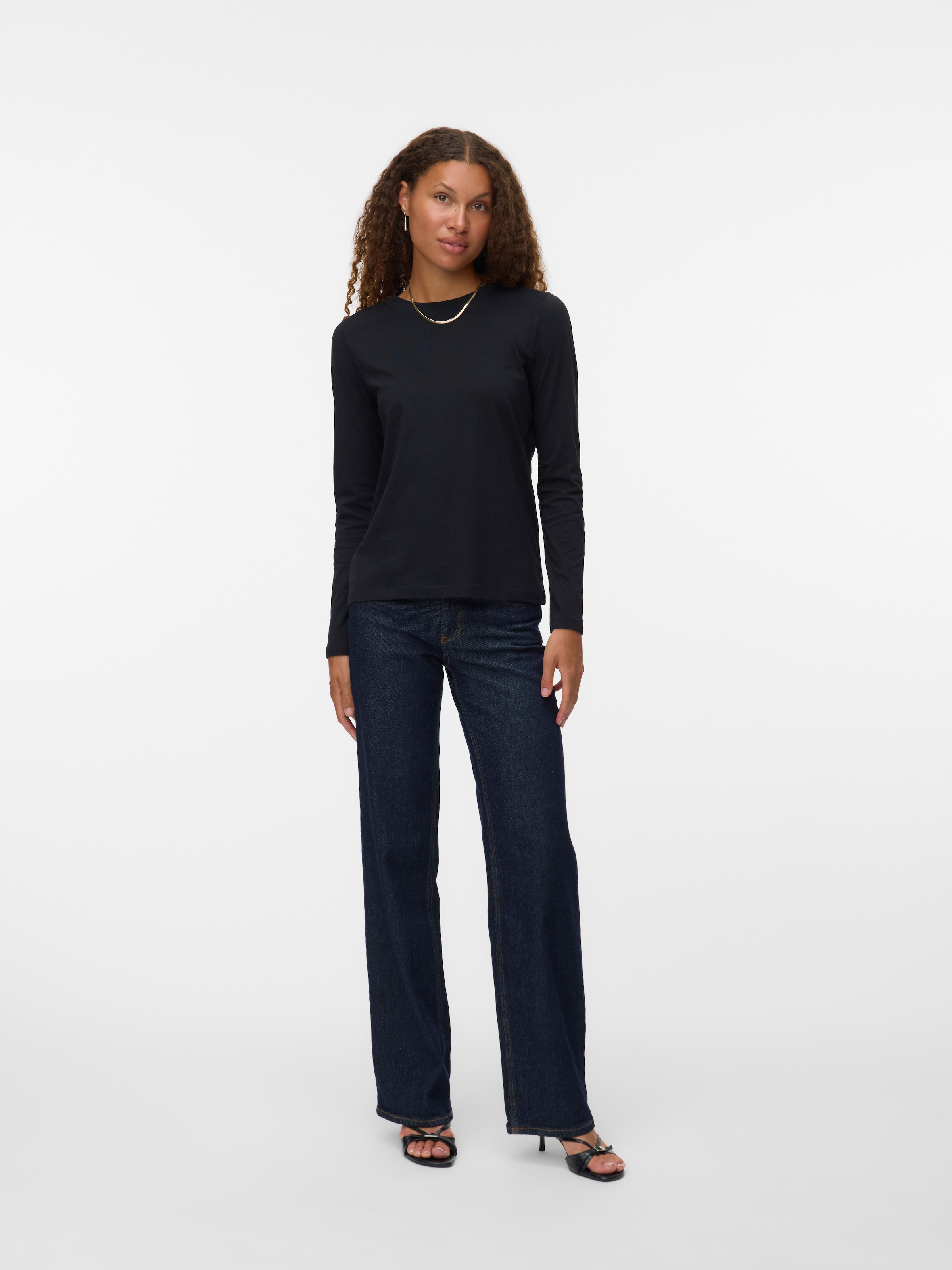 Vero Moda Langarmshirt »VMPAULINA LS T-SHIRT GA JRS NOOS«