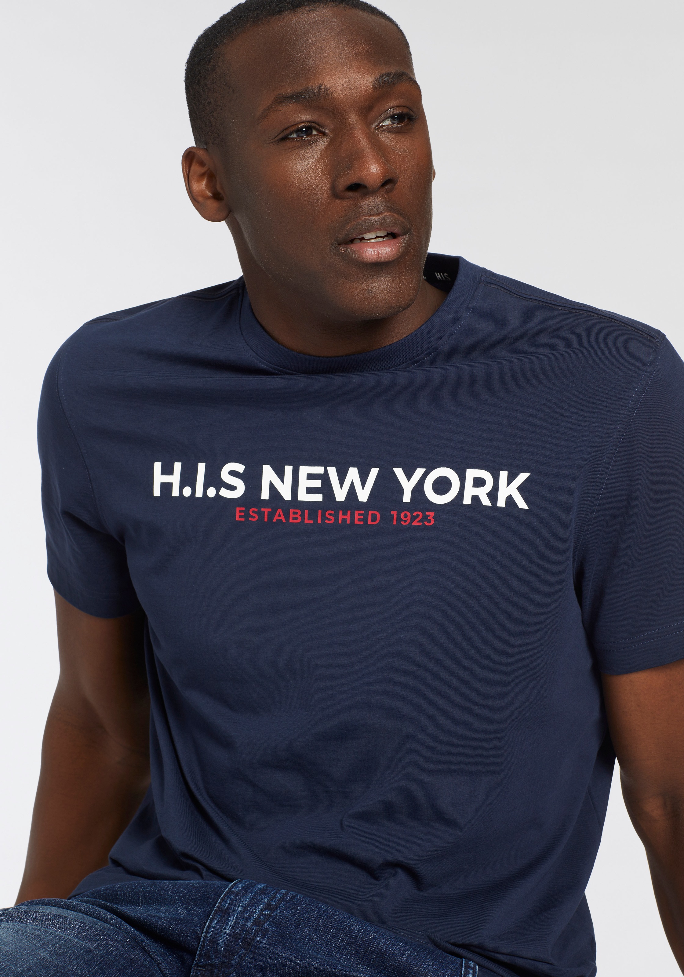 H.I.S T-Shirt, Mit großem Frontprint