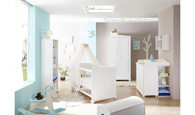 Babyzimmer-Komplettset »Adam«, (Set, 5 St., Bett + Wickelkommode + Schrank +...